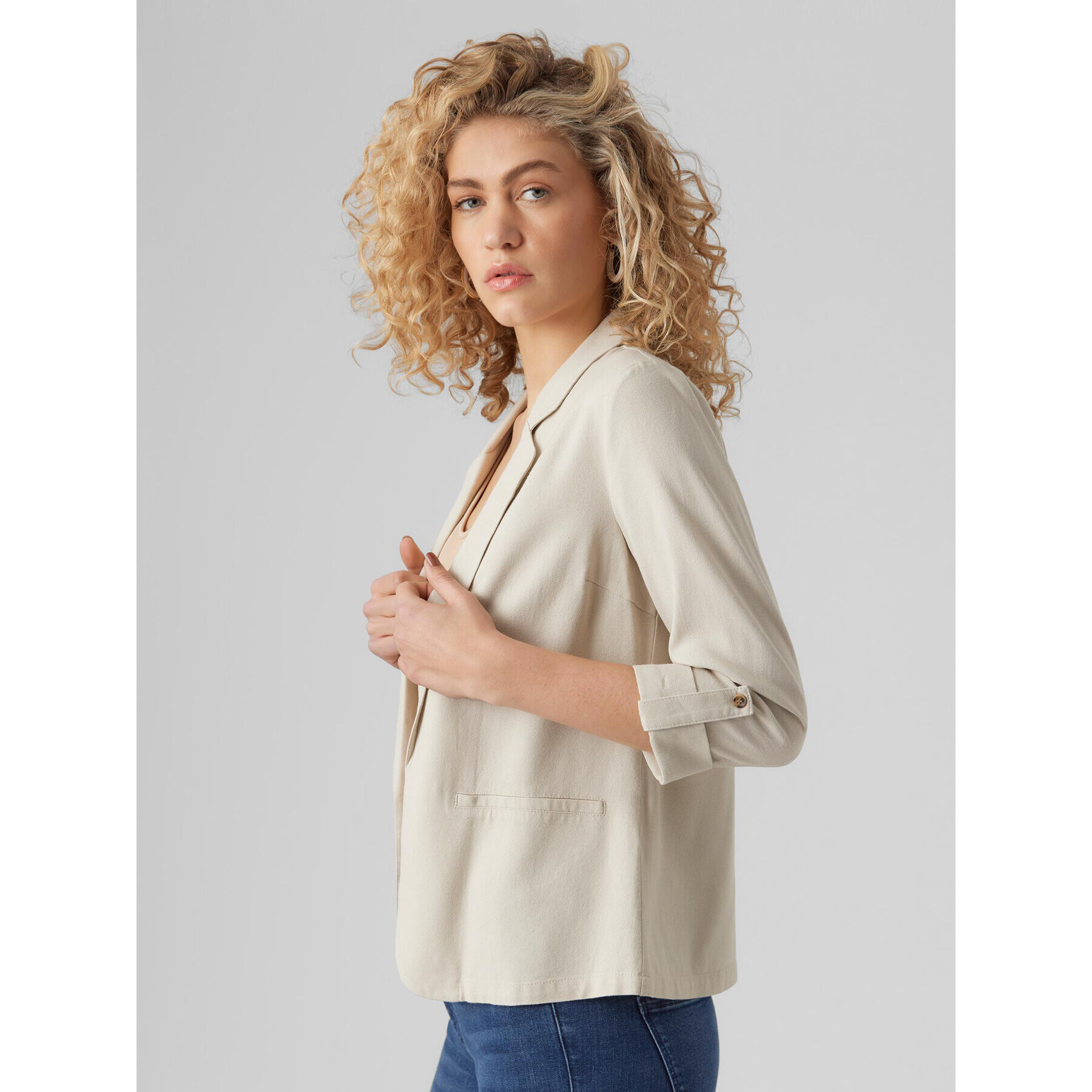 Vero Moda Сако Jesmilo 10279700 Сив Regular Fit - Pepit.bg