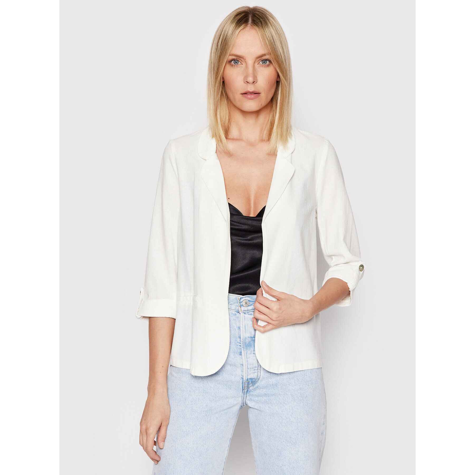 Vero Moda Блейзър Jesmilo 10260309 Бял Regular Fit - Pepit.bg