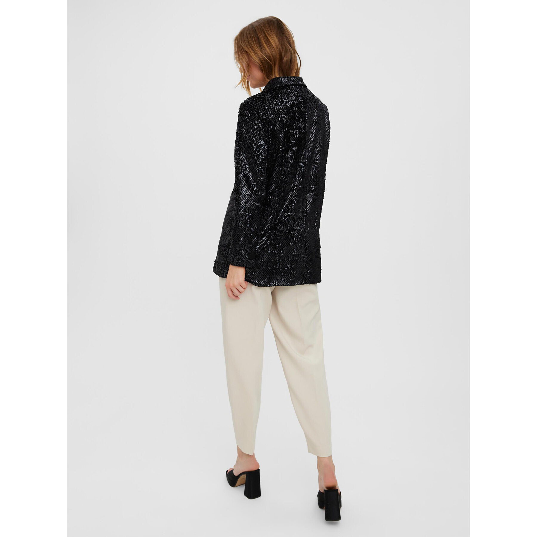 Vero Moda Сако Merle 10277739 Черен Oversize - Pepit.bg