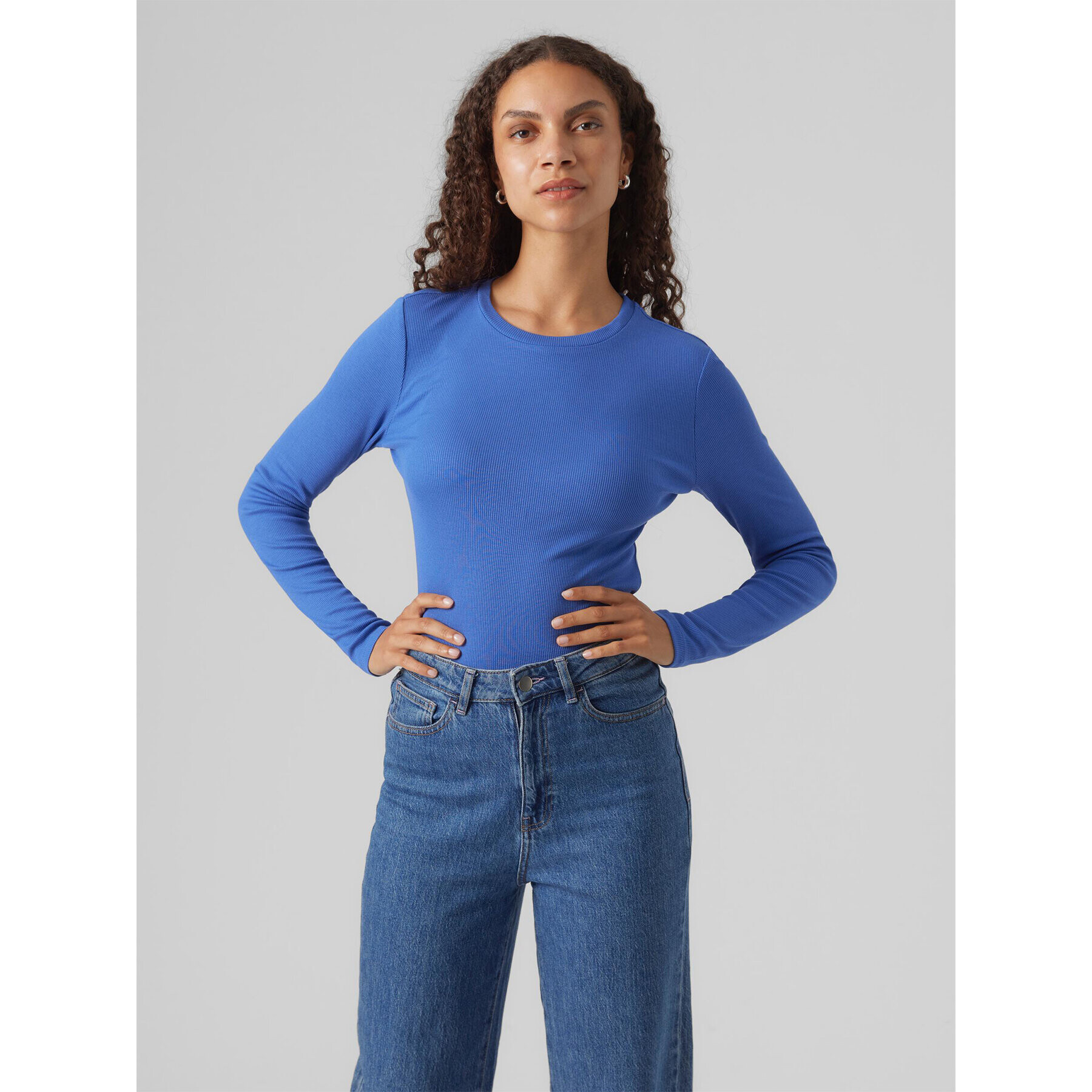 Vero Moda Блуза Roma 10293830 Син Slim Fit - Pepit.bg