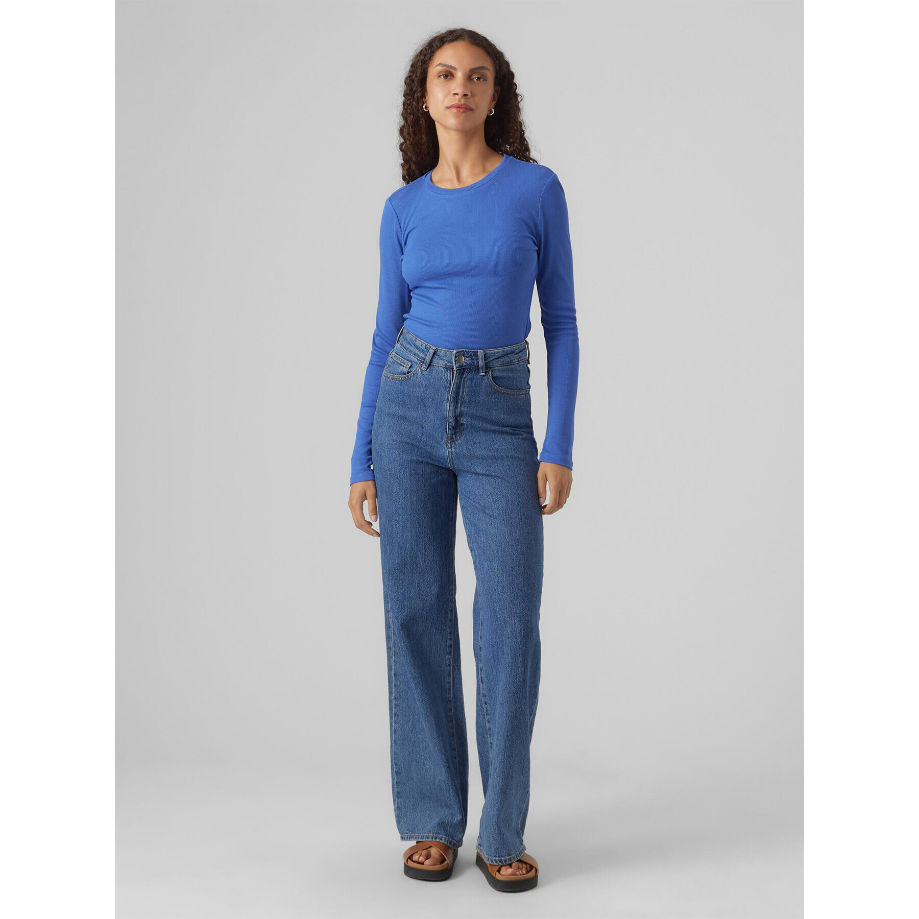 Vero Moda Блуза Roma 10293830 Син Slim Fit - Pepit.bg