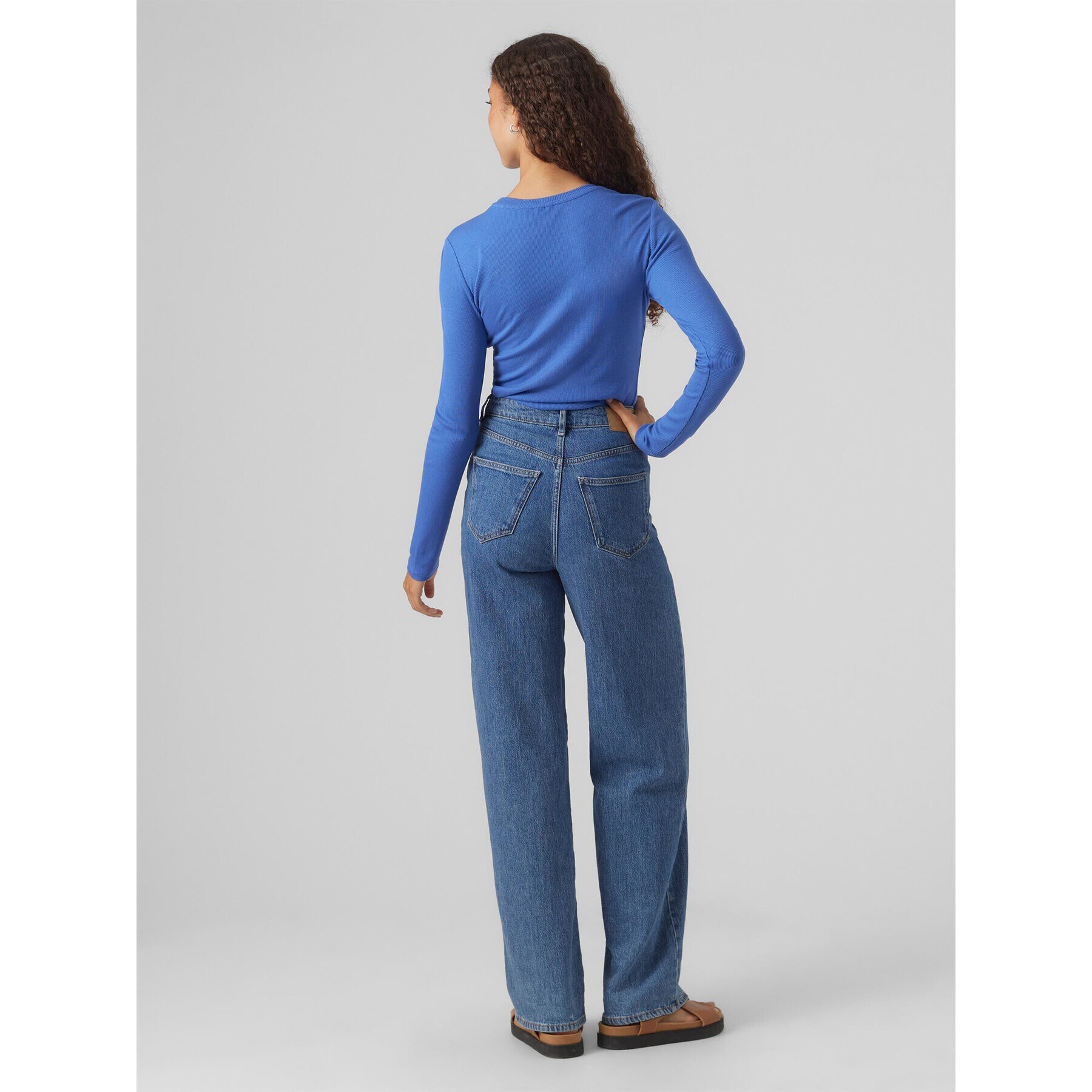 Vero Moda Блуза Roma 10293830 Син Slim Fit - Pepit.bg