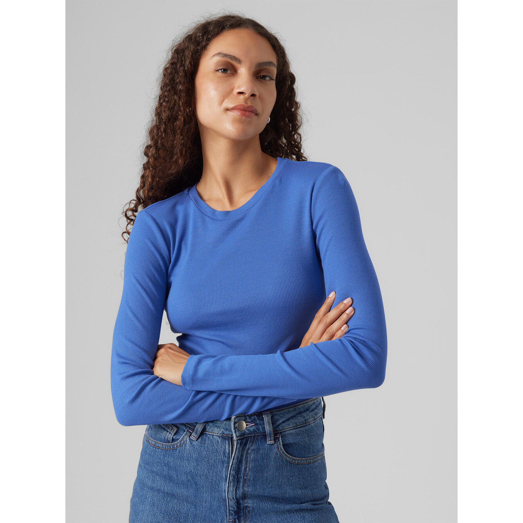 Vero Moda Блуза Roma 10293830 Син Slim Fit - Pepit.bg
