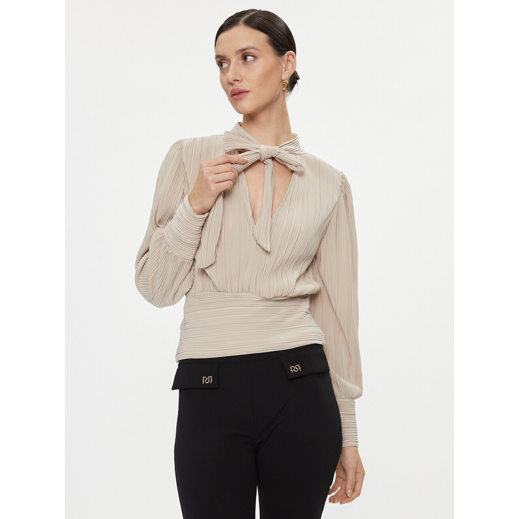 Vero Moda Блуза 10295544 Екрю Regular Fit - Pepit.bg