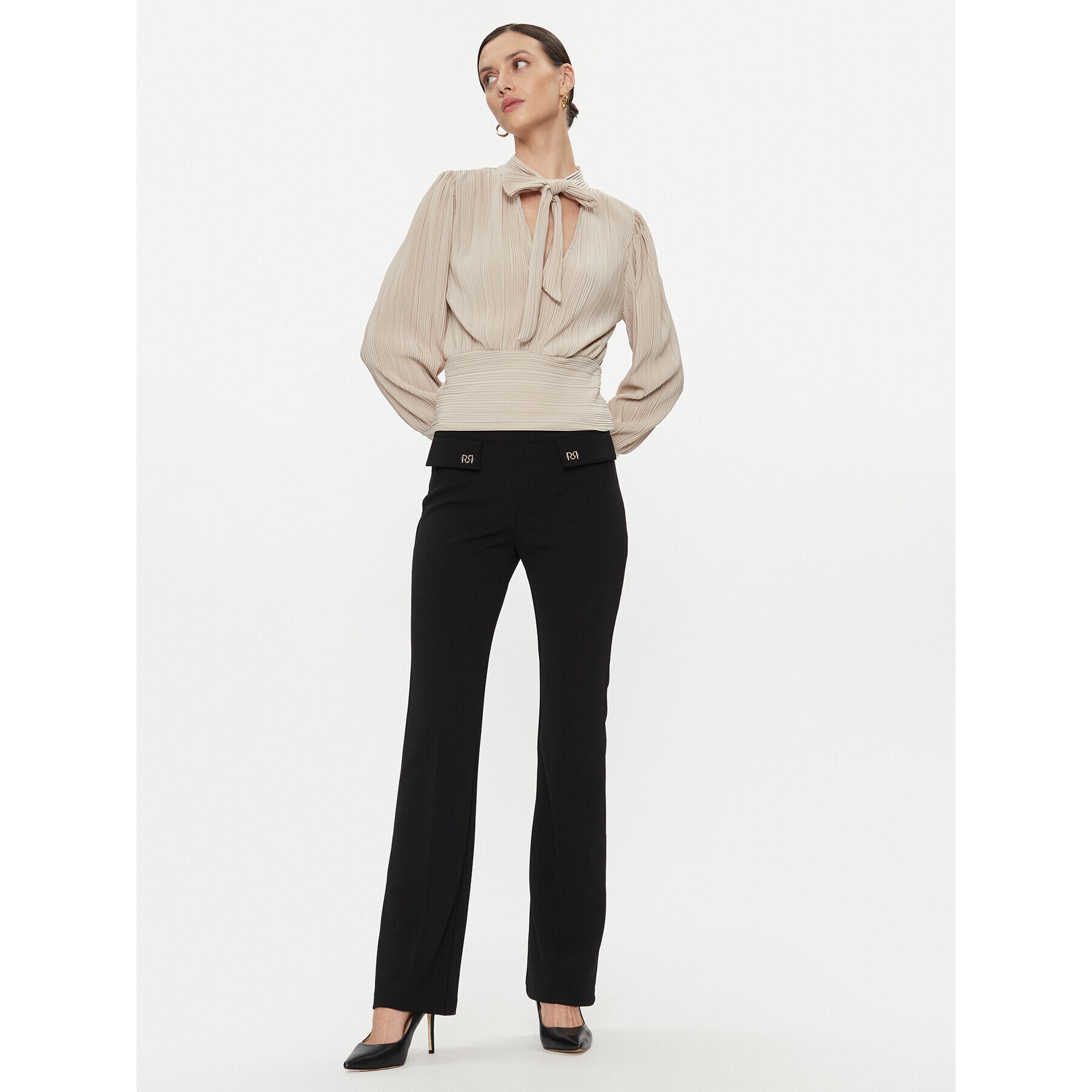 Vero Moda Блуза 10295544 Екрю Regular Fit - Pepit.bg