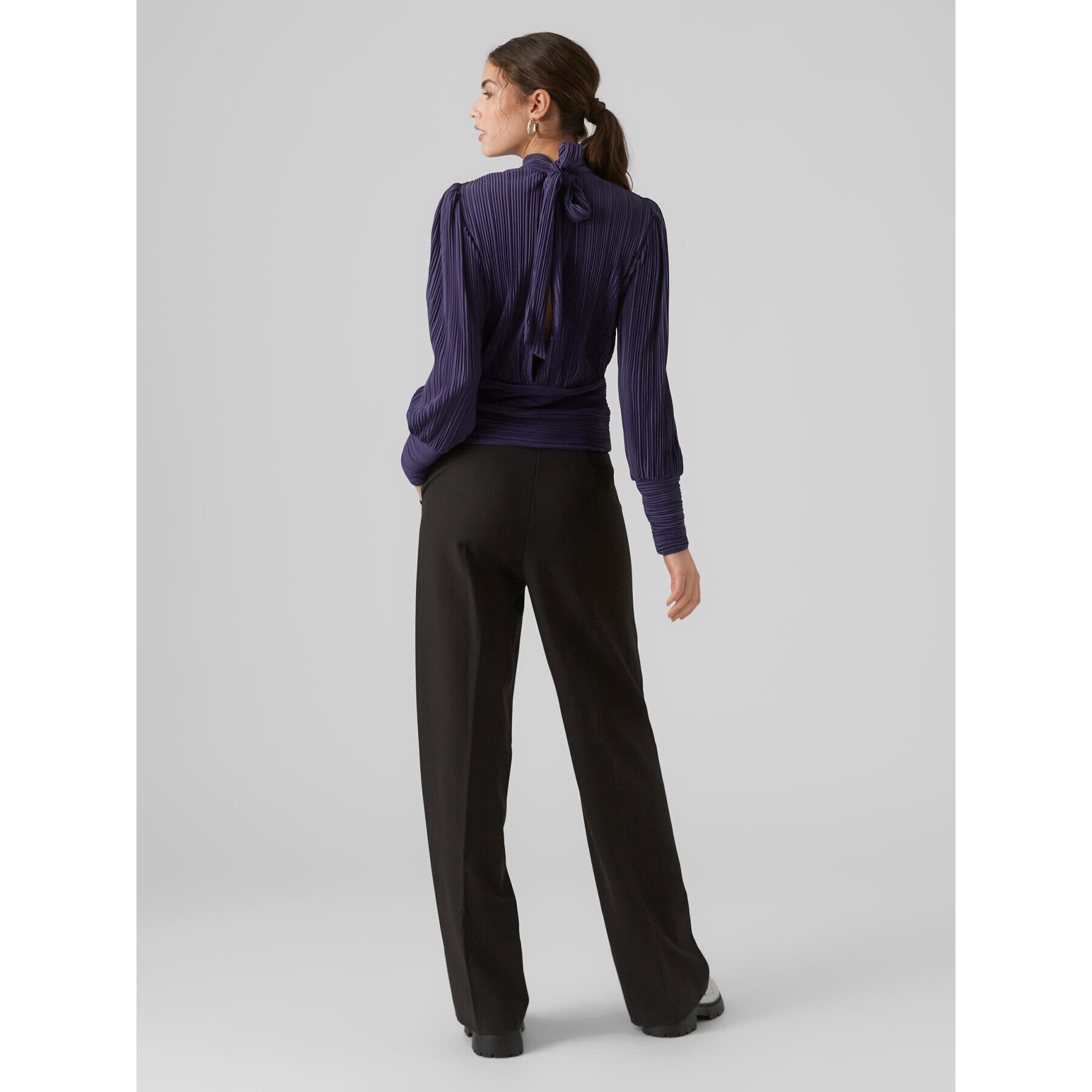 Vero Moda Блуза 10295544 Виолетов Regular Fit - Pepit.bg