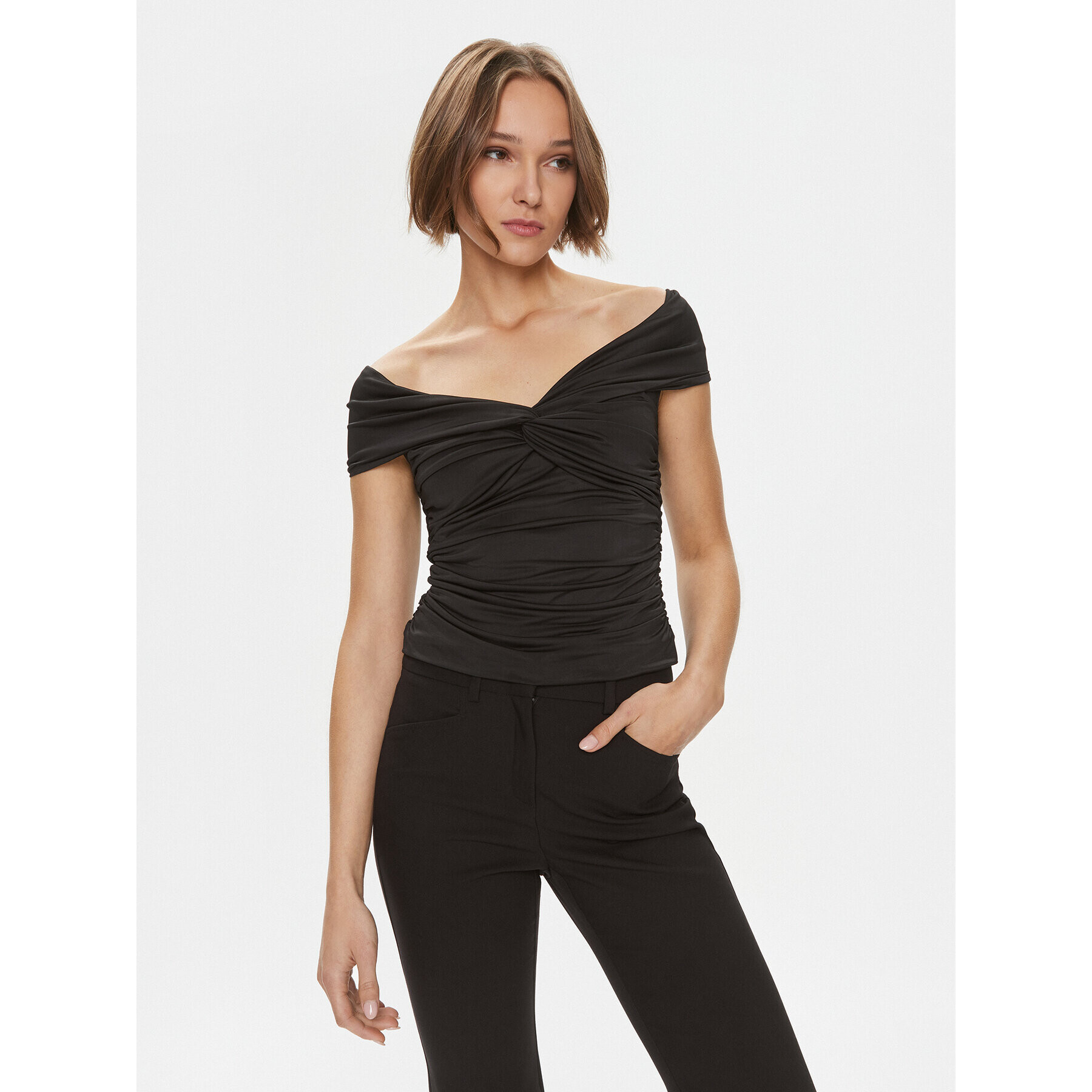 Vero Moda Блуза 10296078 Черен Regular Fit - Pepit.bg