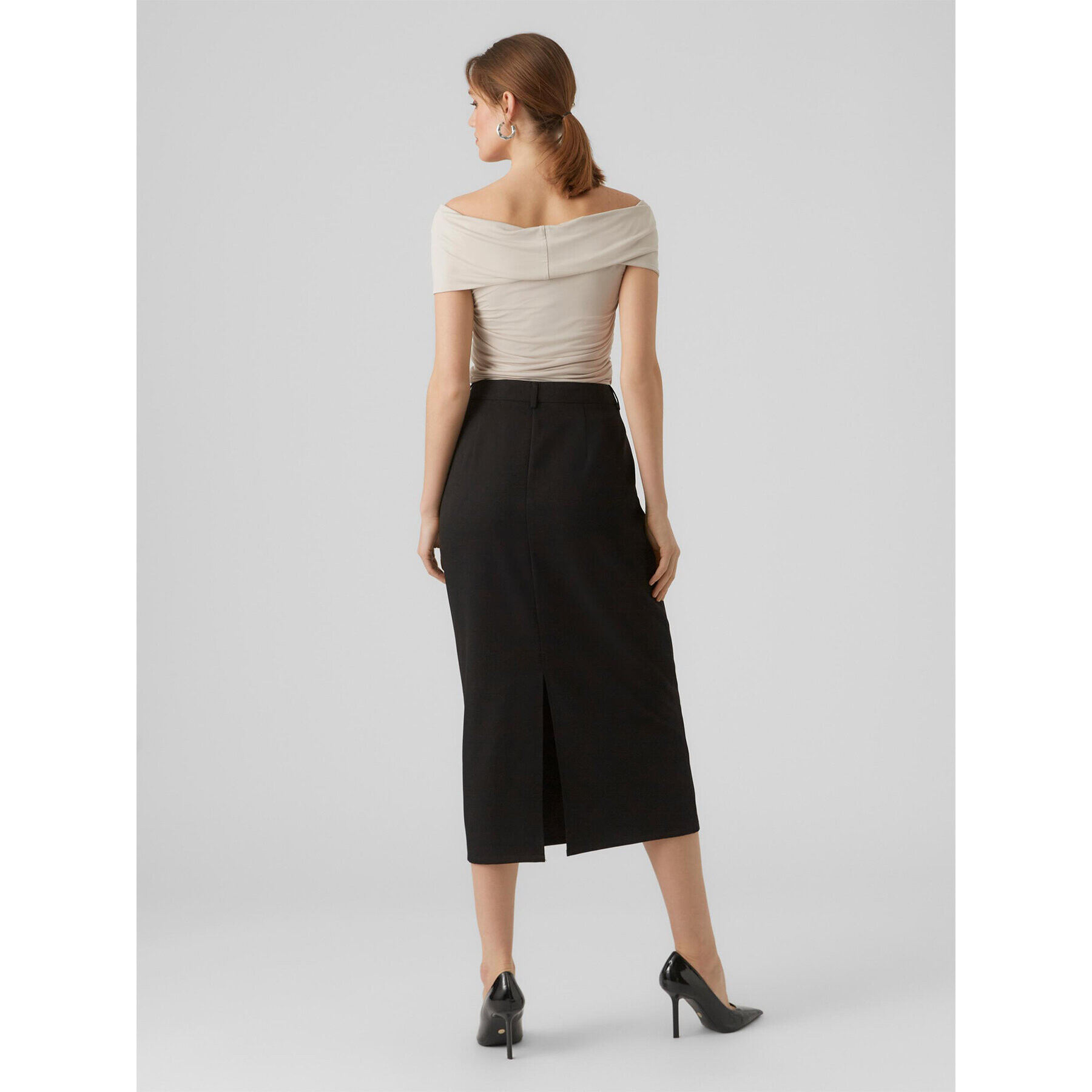 Vero Moda Блуза 10296078 Екрю Regular Fit - Pepit.bg