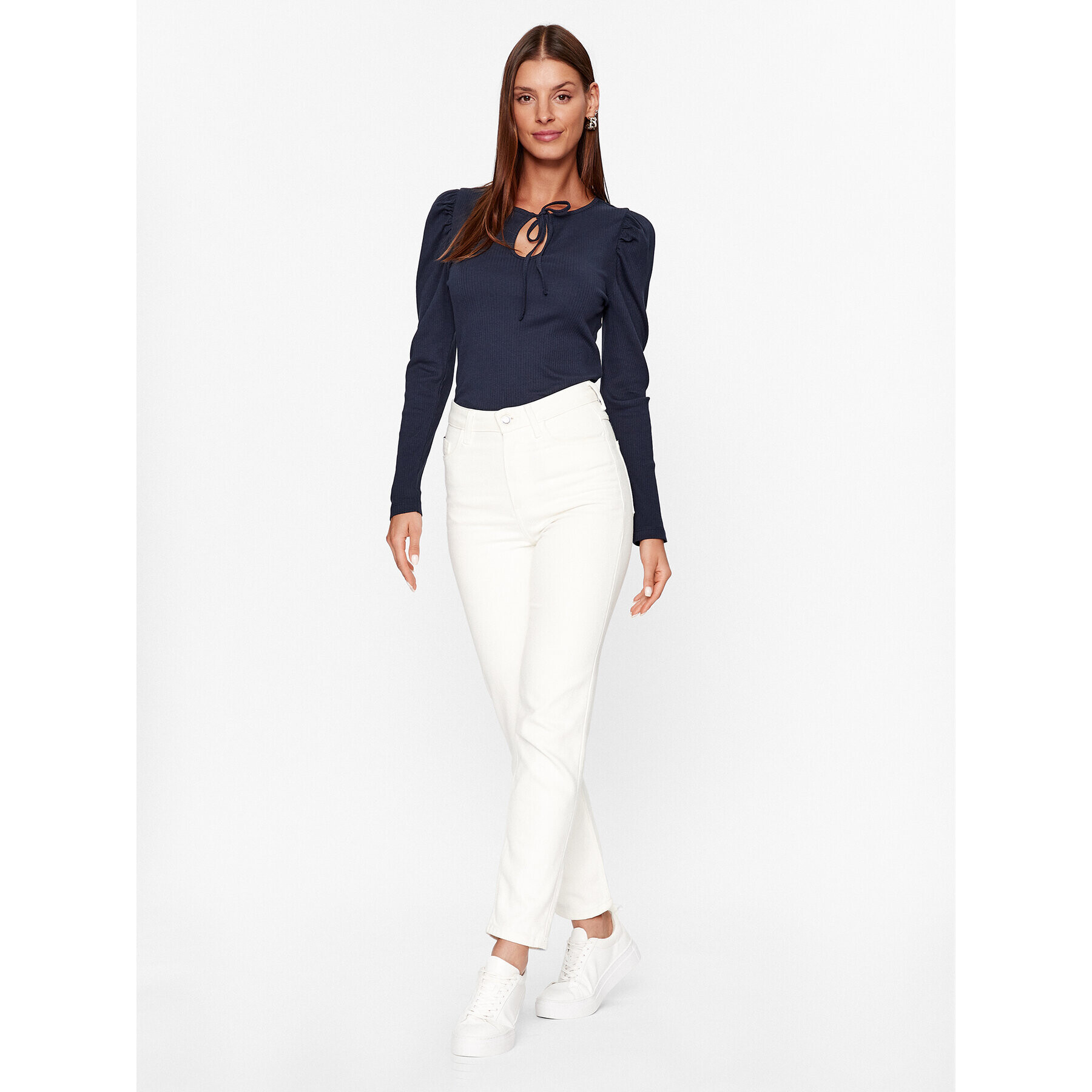 Vero Moda Блуза 10296235 Тъмносин Tight Fit - Pepit.bg