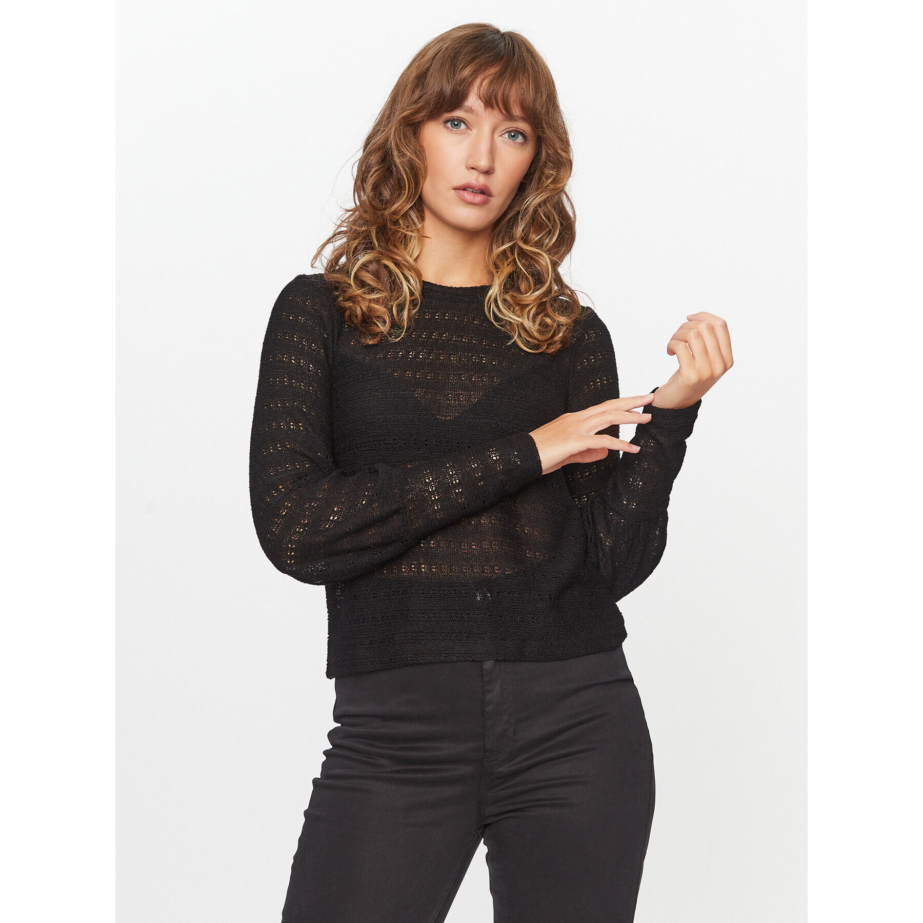 Vero Moda Блуза 10296715 Черен Regular Fit - Pepit.bg