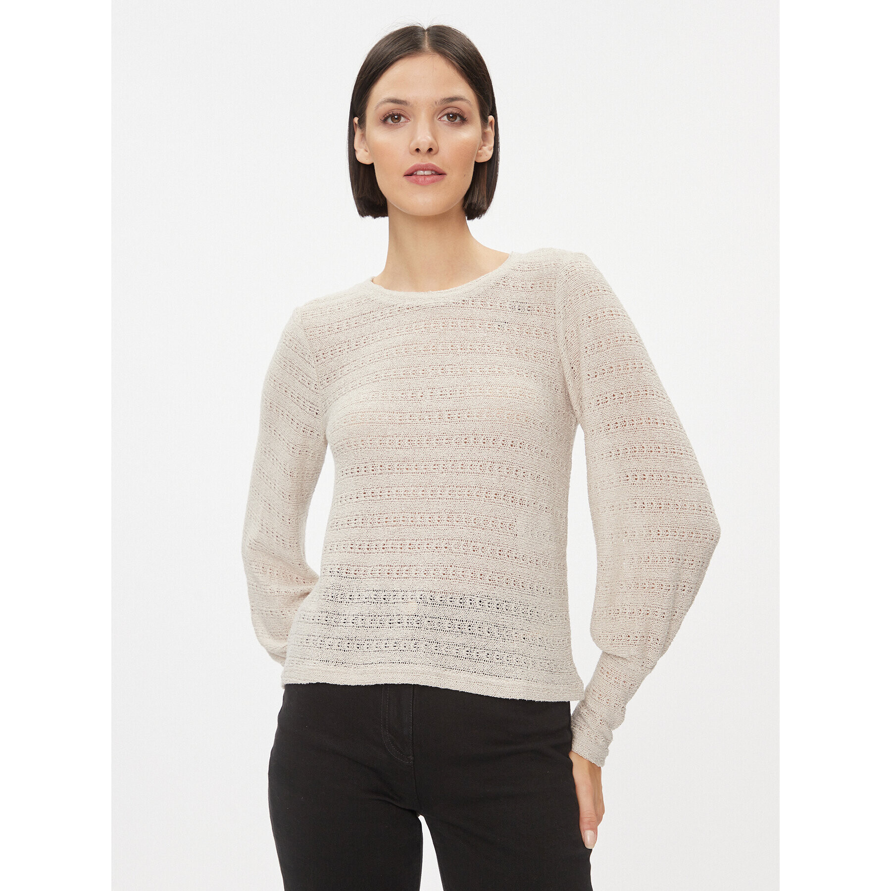 Vero Moda Блуза 10296715 Екрю Regular Fit - Pepit.bg