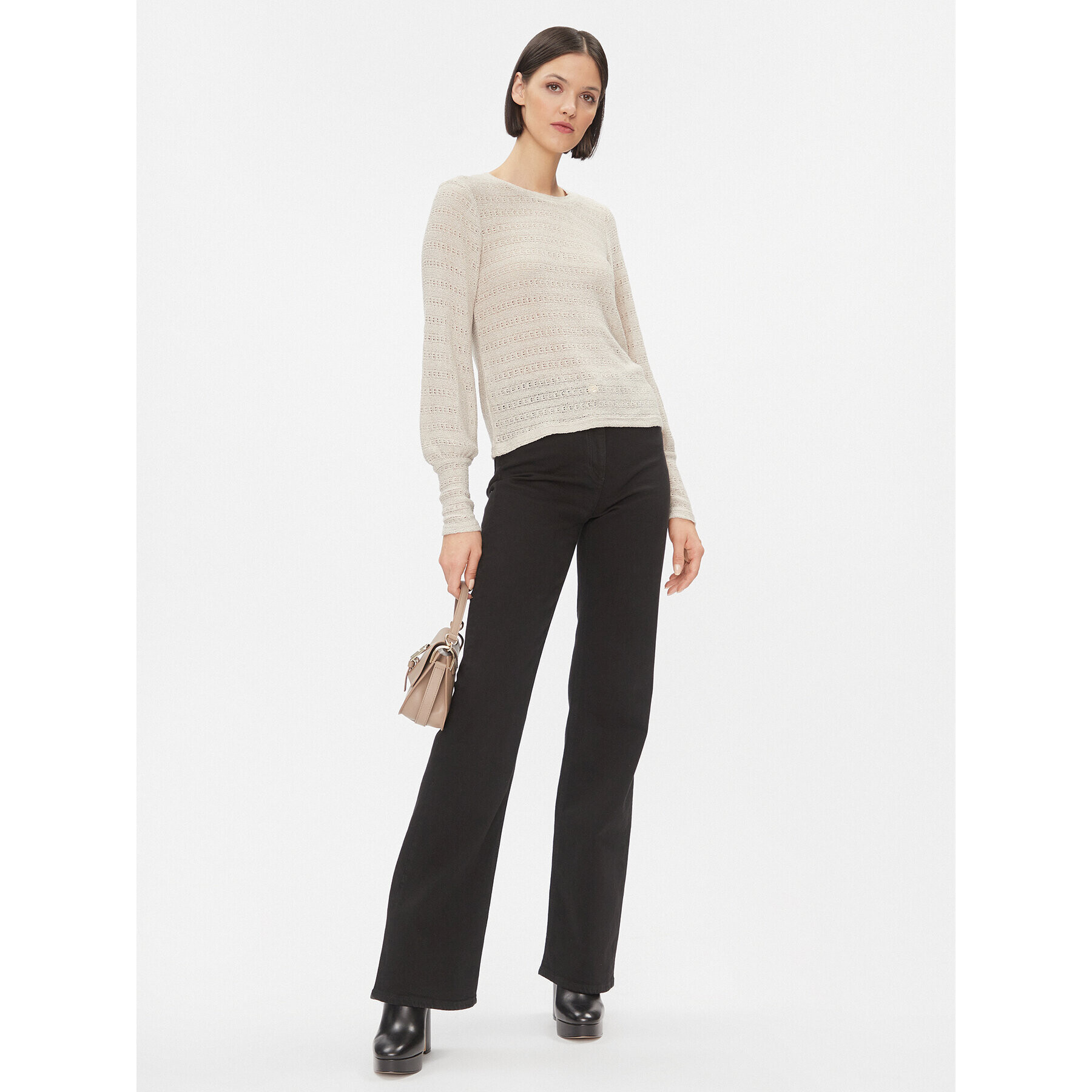 Vero Moda Блуза 10296715 Екрю Regular Fit - Pepit.bg