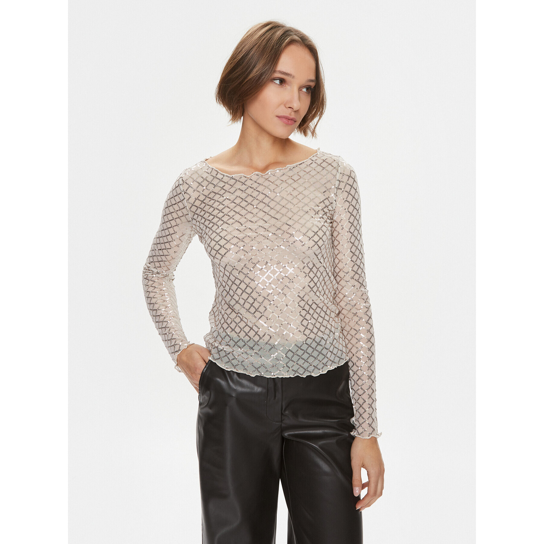 Vero Moda Блуза 10299302 Бежов Regular Fit - Pepit.bg