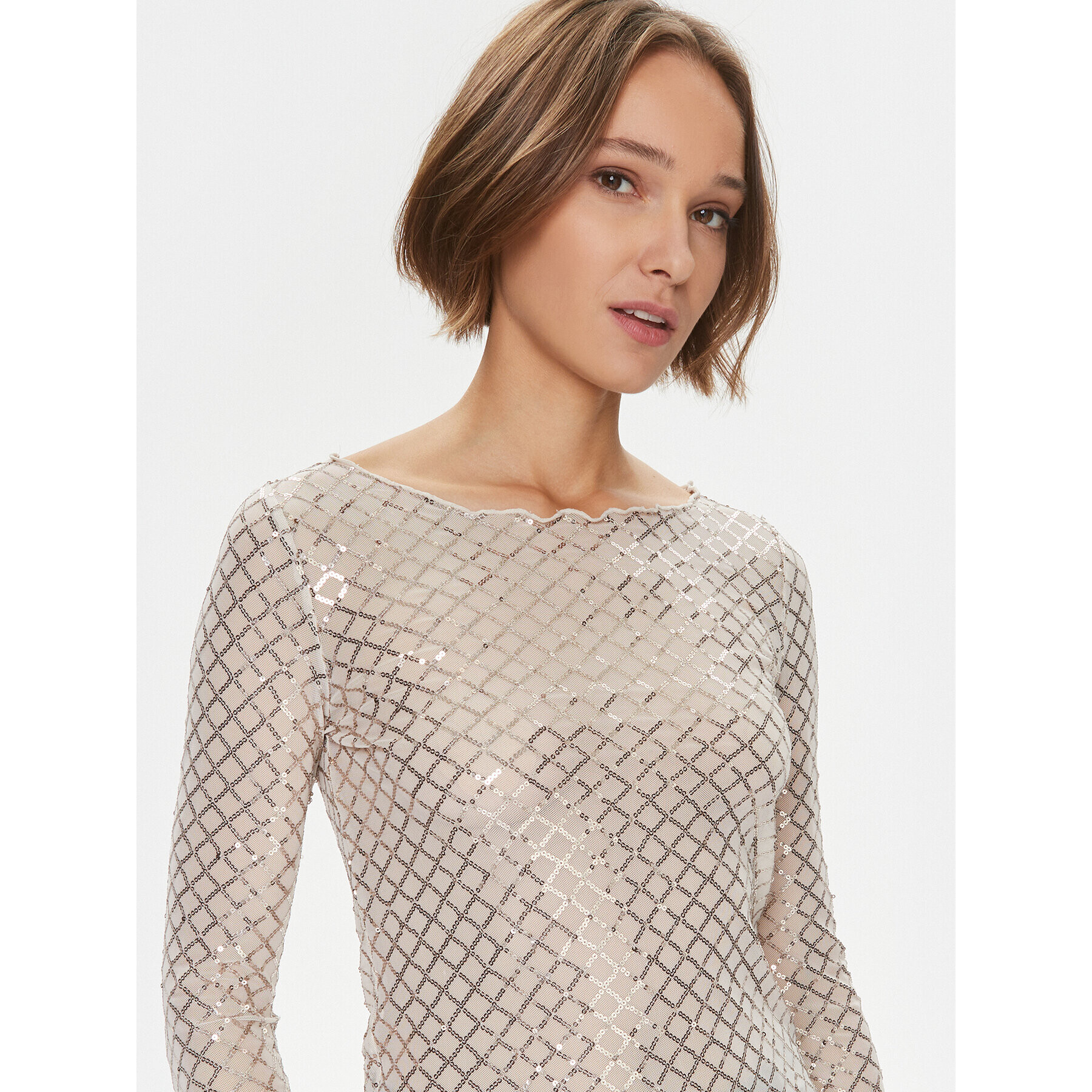 Vero Moda Блуза 10299302 Бежов Regular Fit - Pepit.bg
