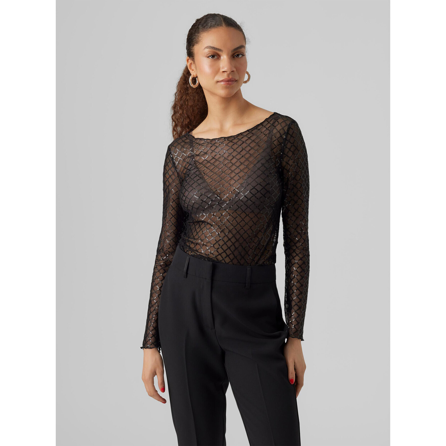 Vero Moda Блуза 10299302 Черен Regular Fit - Pepit.bg