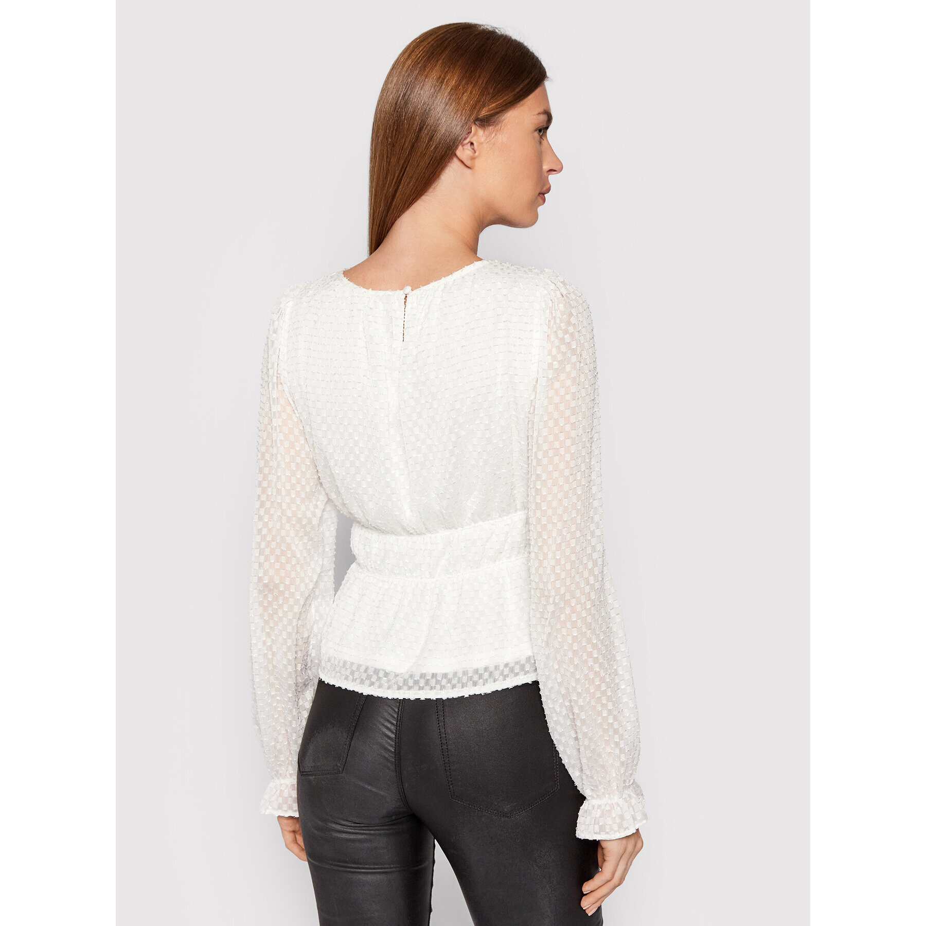 Vero Moda Блуза Boota 10264442 Бял Slim Fit - Pepit.bg