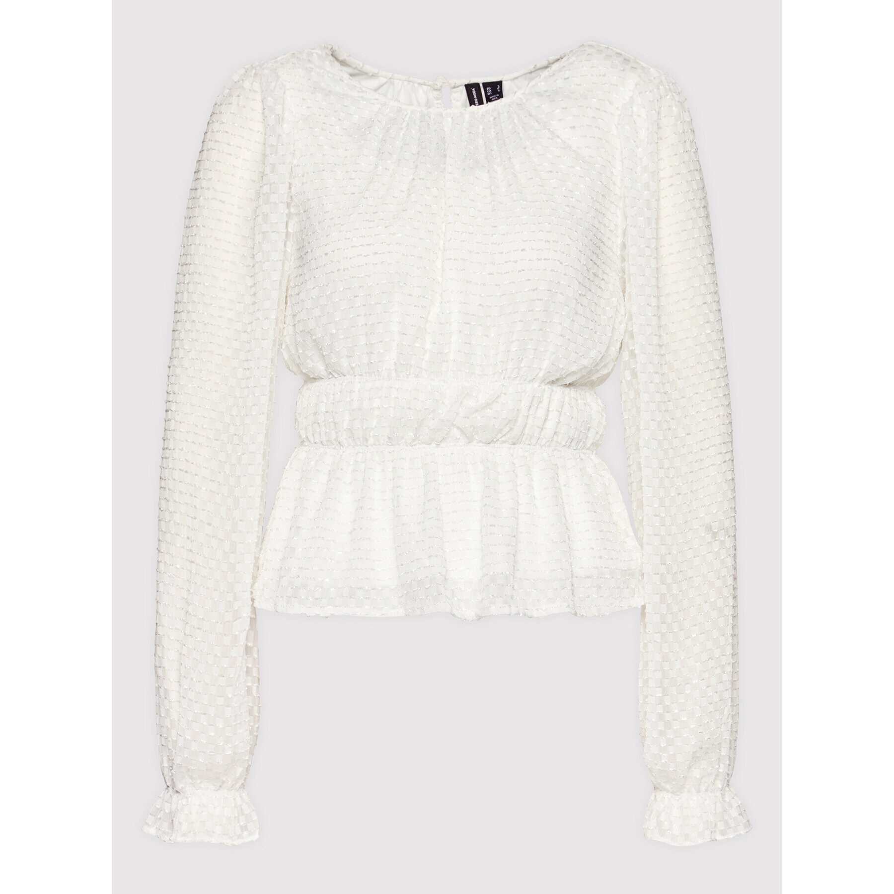 Vero Moda Блуза Boota 10264442 Бял Slim Fit - Pepit.bg