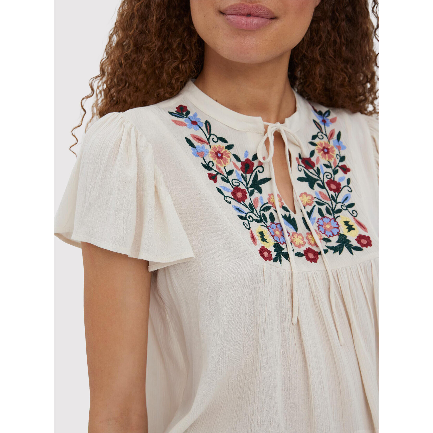 Vero Moda Блуза Gina 10277296 Сив Regular Fit - Pepit.bg
