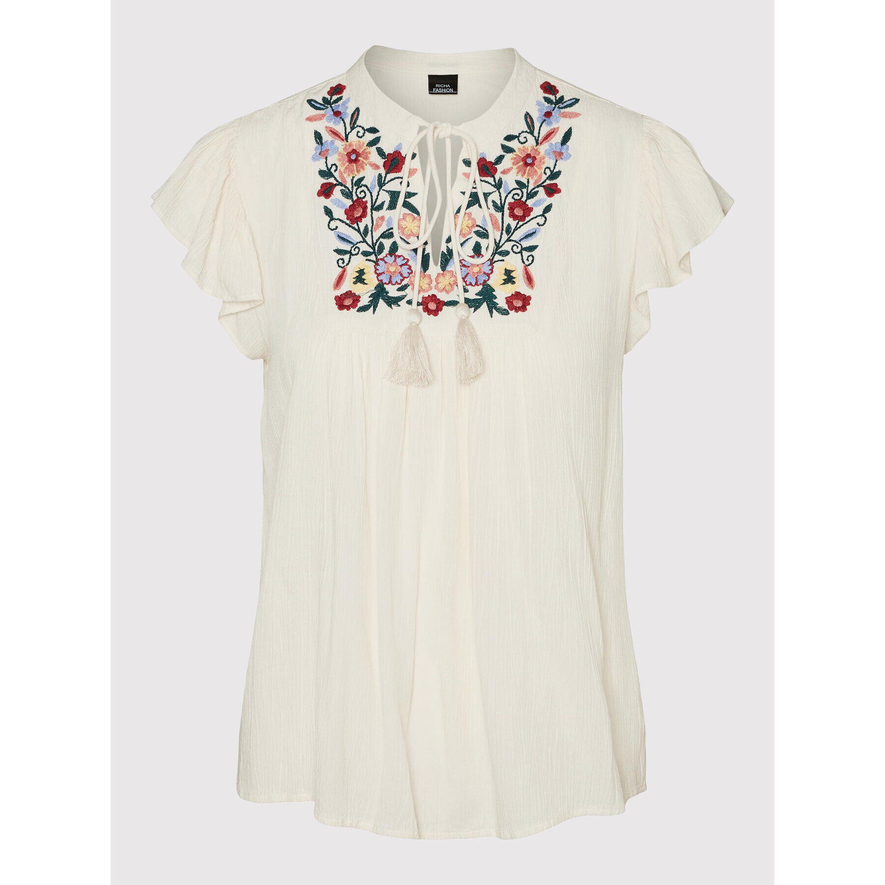 Vero Moda Блуза Gina 10277296 Сив Regular Fit - Pepit.bg