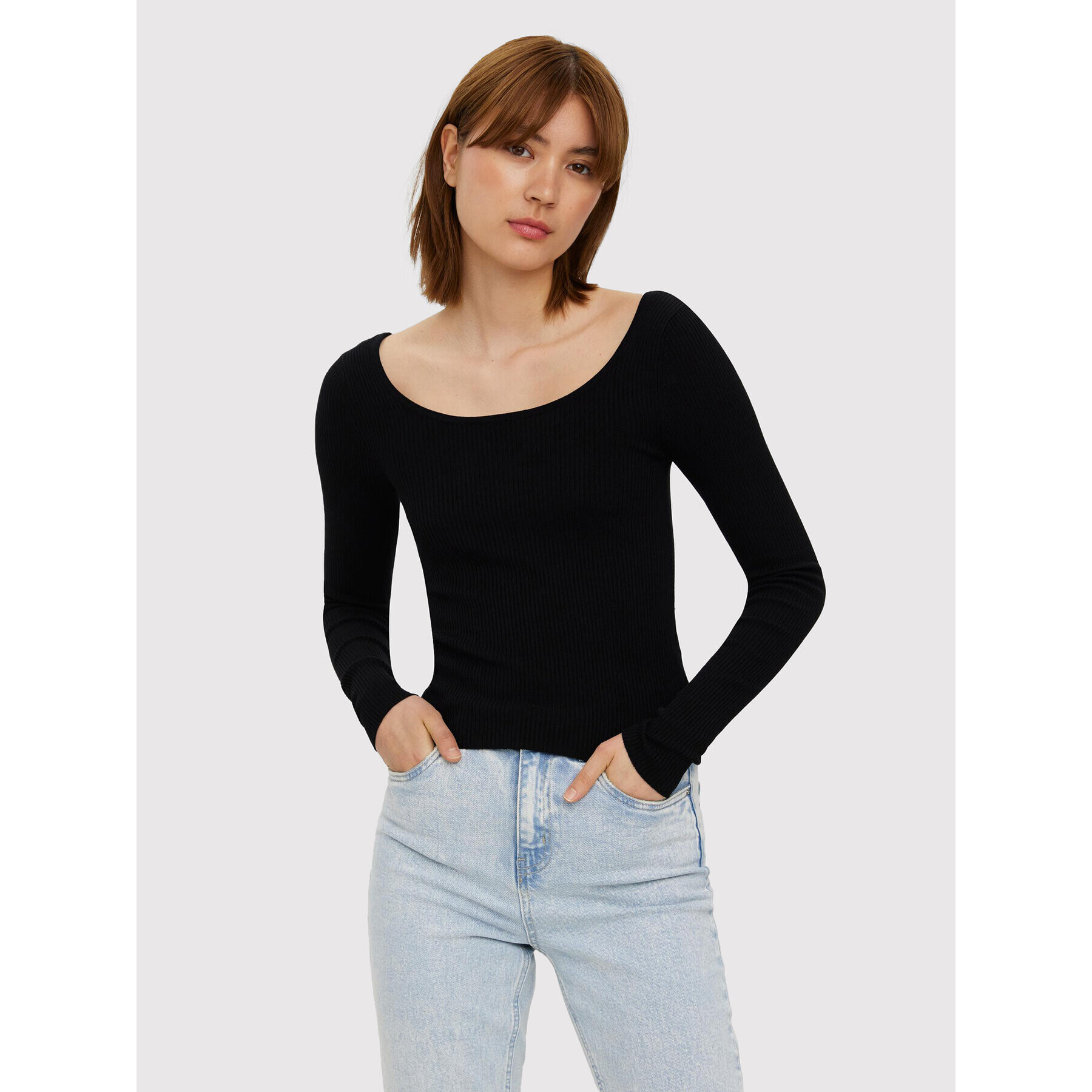Vero Moda Блуза Glory 10268008 Черен Slim Fit - Pepit.bg