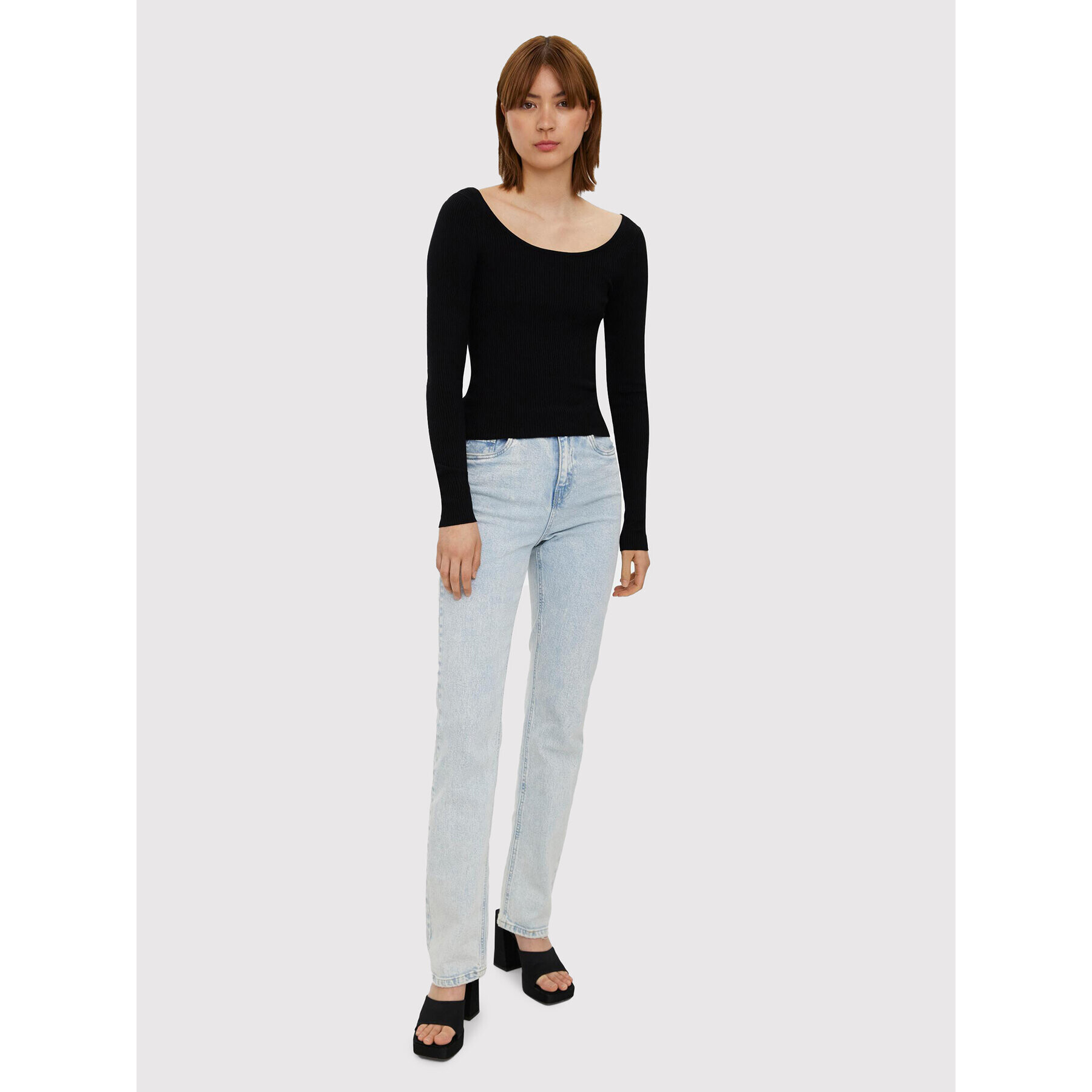 Vero Moda Блуза Glory 10268008 Черен Slim Fit - Pepit.bg