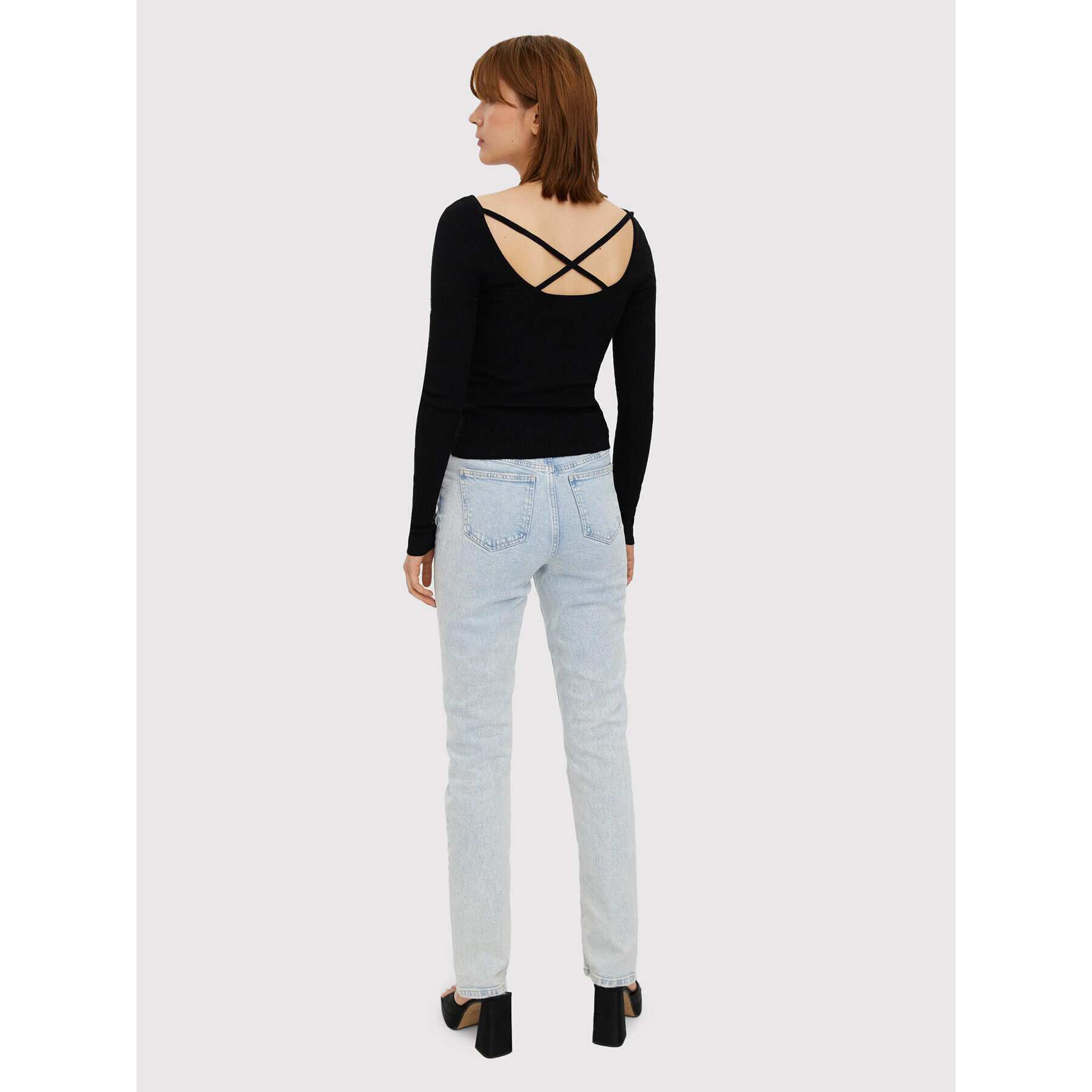 Vero Moda Блуза Glory 10268008 Черен Slim Fit - Pepit.bg