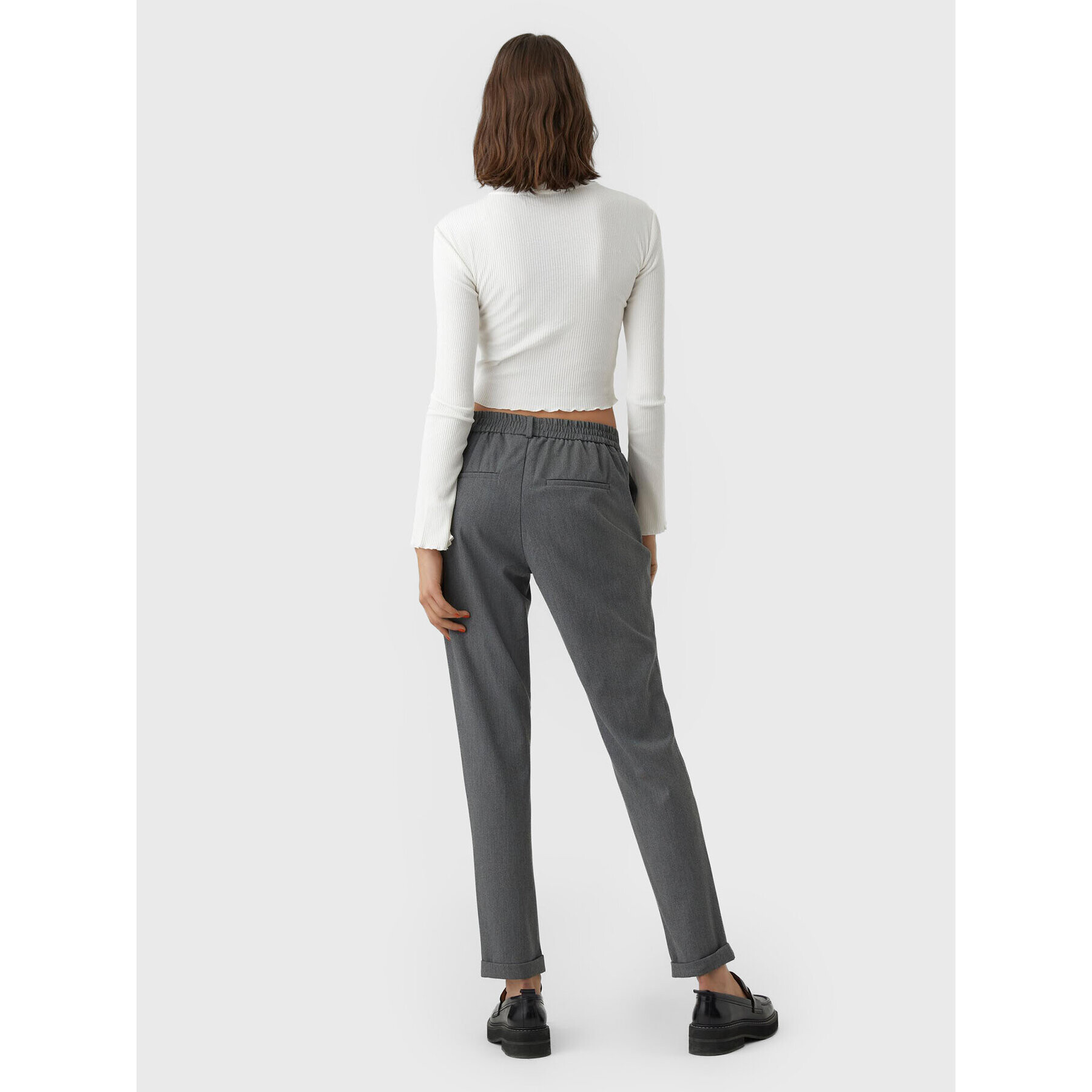 Vero Moda Блуза Hati 10275570 Бял Slim Fit - Pepit.bg