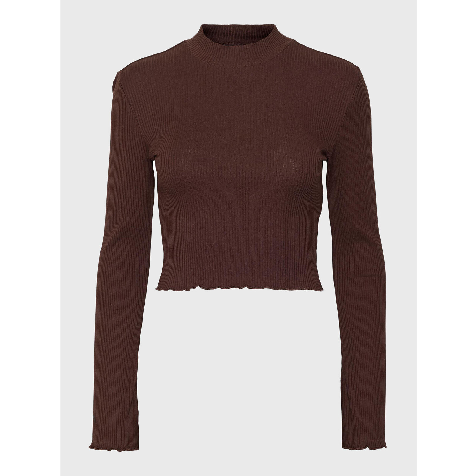 Vero Moda Блуза Hati 10275570 Кафяв Slim Fit - Pepit.bg