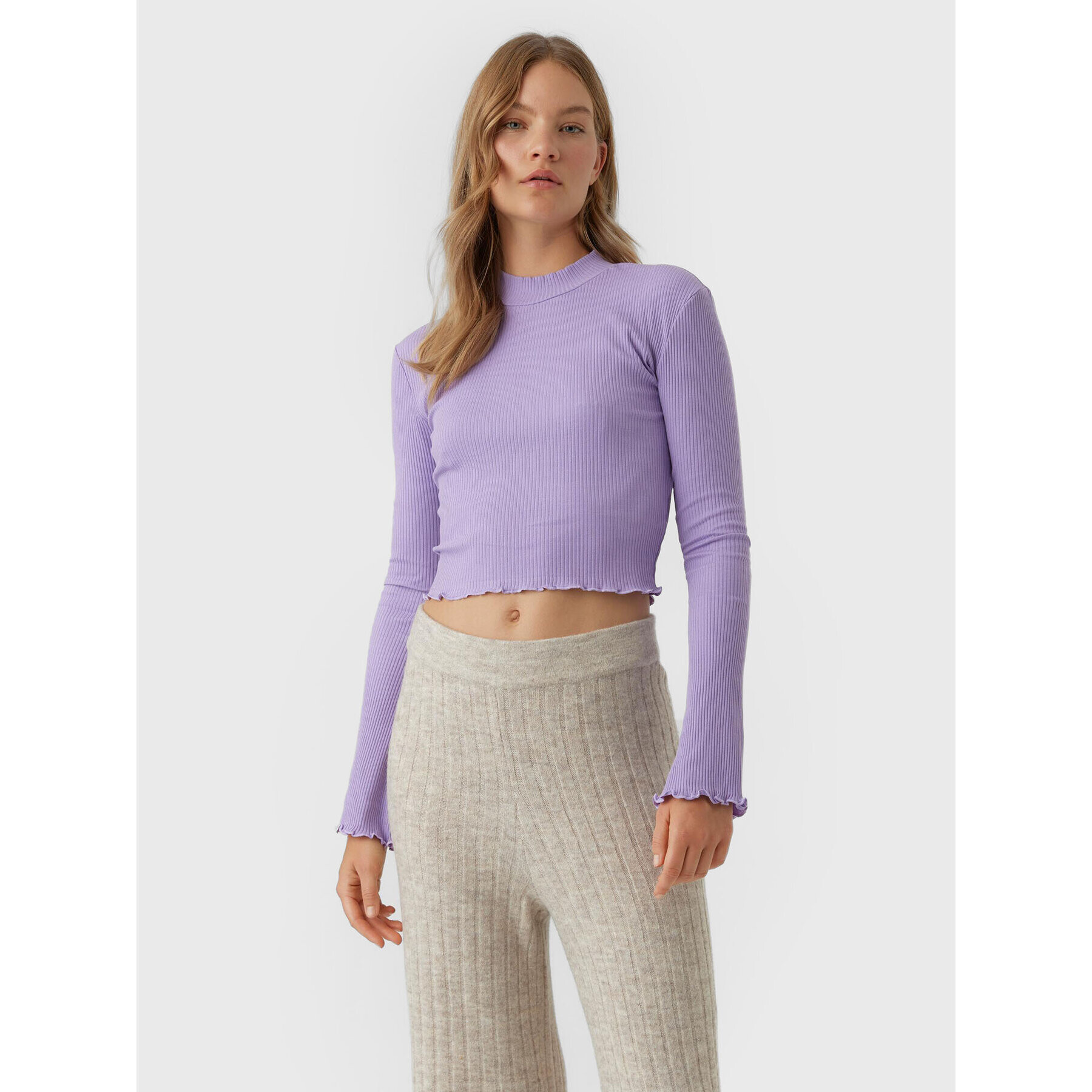 Vero Moda Блуза Hati 10275570 Виолетов Slim Fit - Pepit.bg