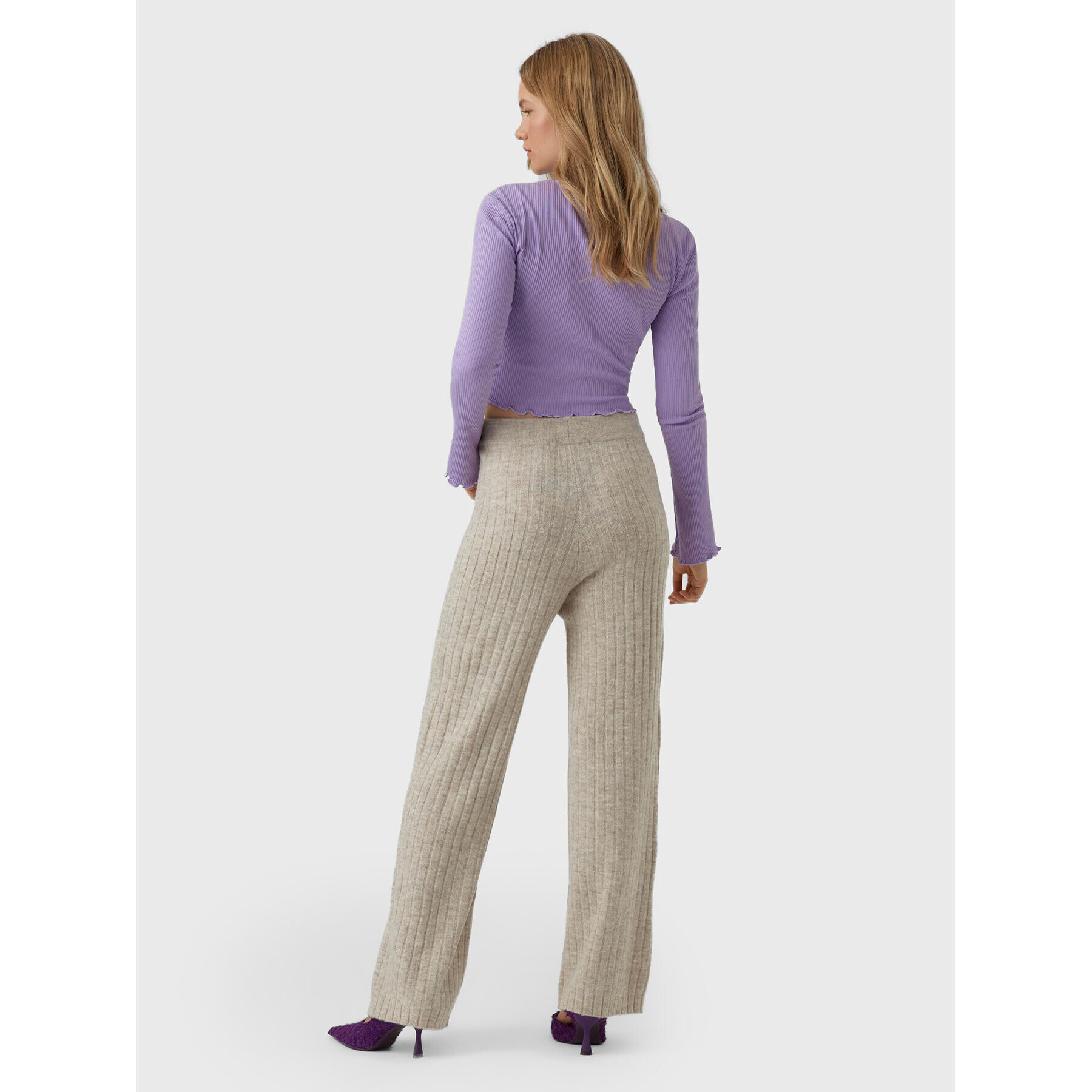 Vero Moda Блуза Hati 10275570 Виолетов Slim Fit - Pepit.bg