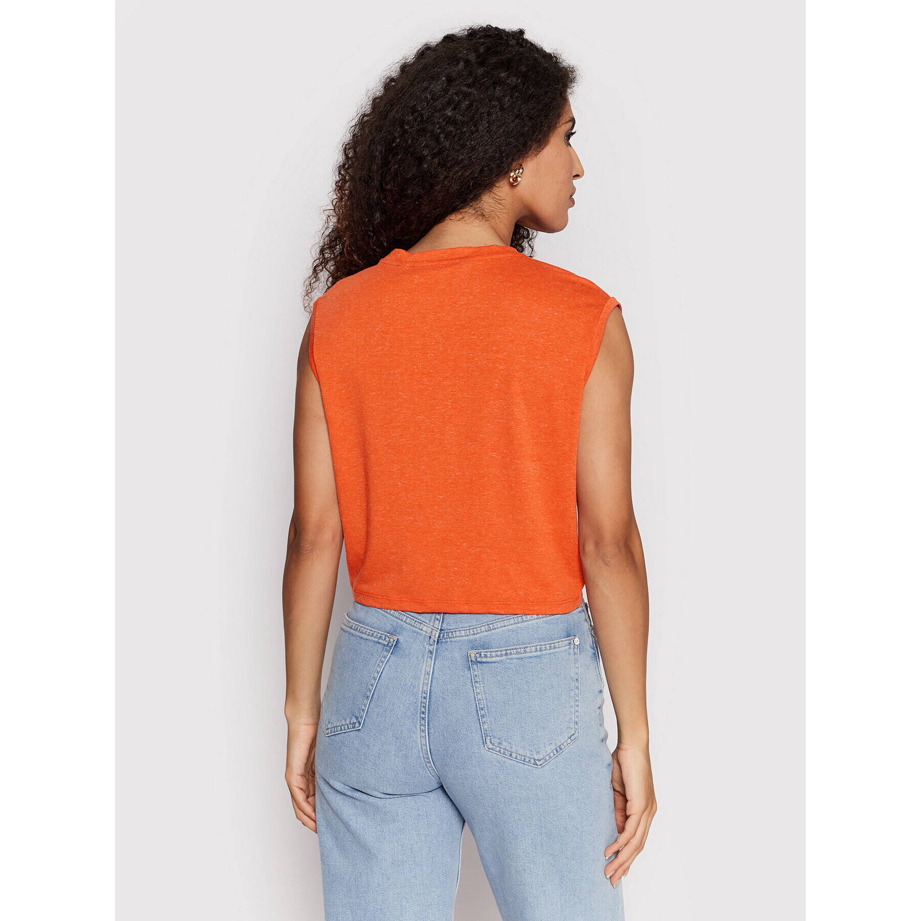 Vero Moda Блуза June 10262295 Оранжев Regular Fit - Pepit.bg