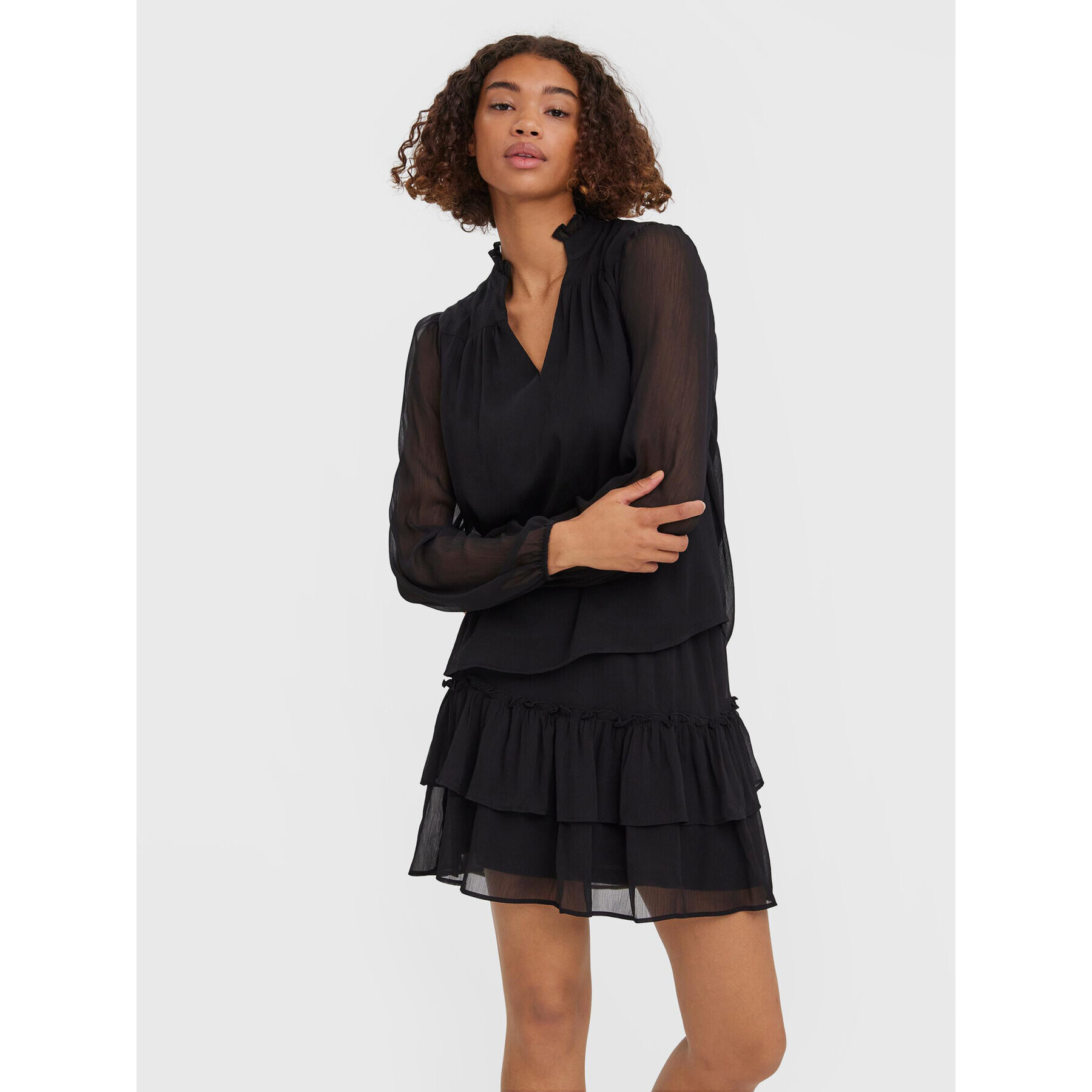 Vero Moda Блуза Kaya 10274191 Черен Regular Fit - Pepit.bg