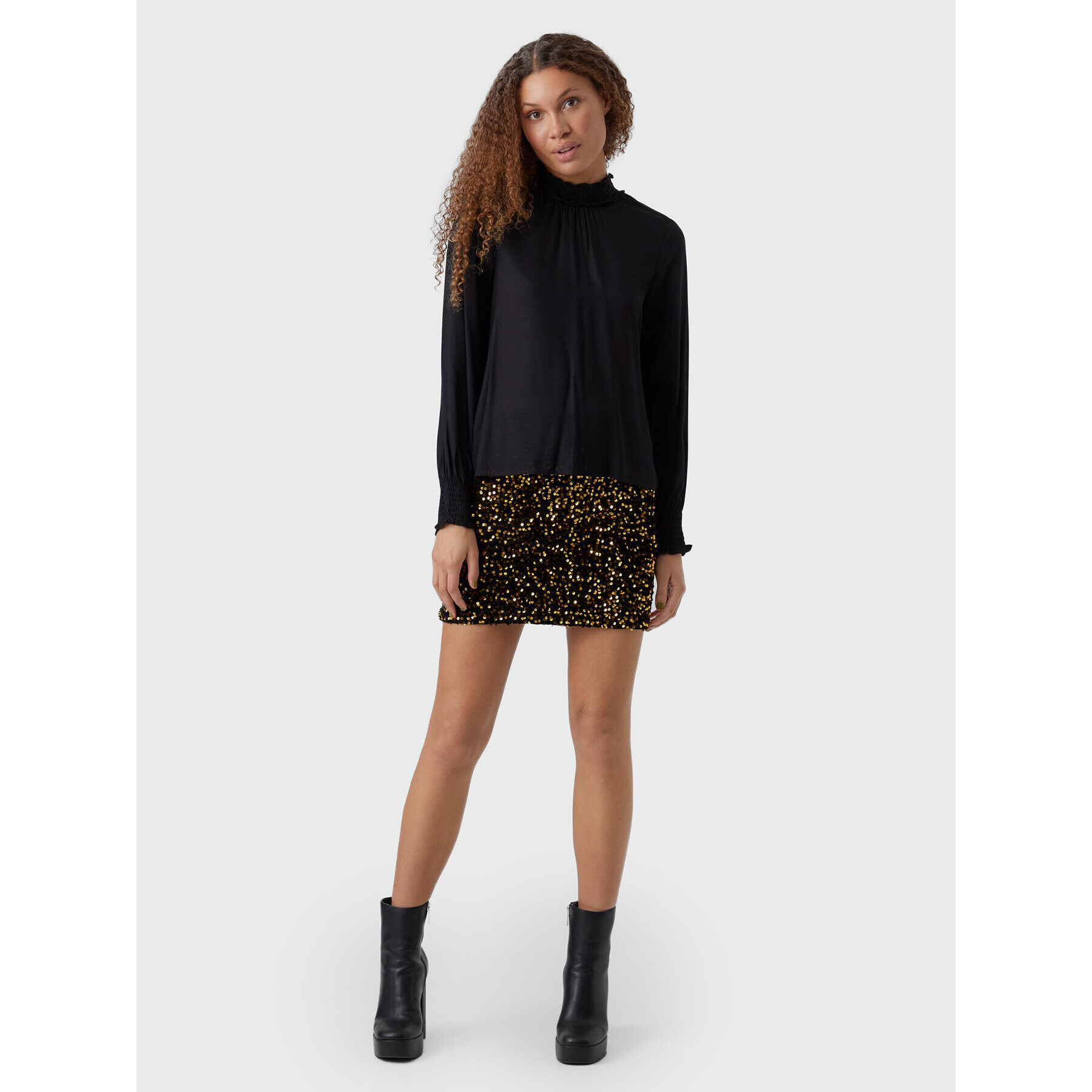 Vero Moda Блуза Kittie 10276212 Черен Relaxed Fit - Pepit.bg