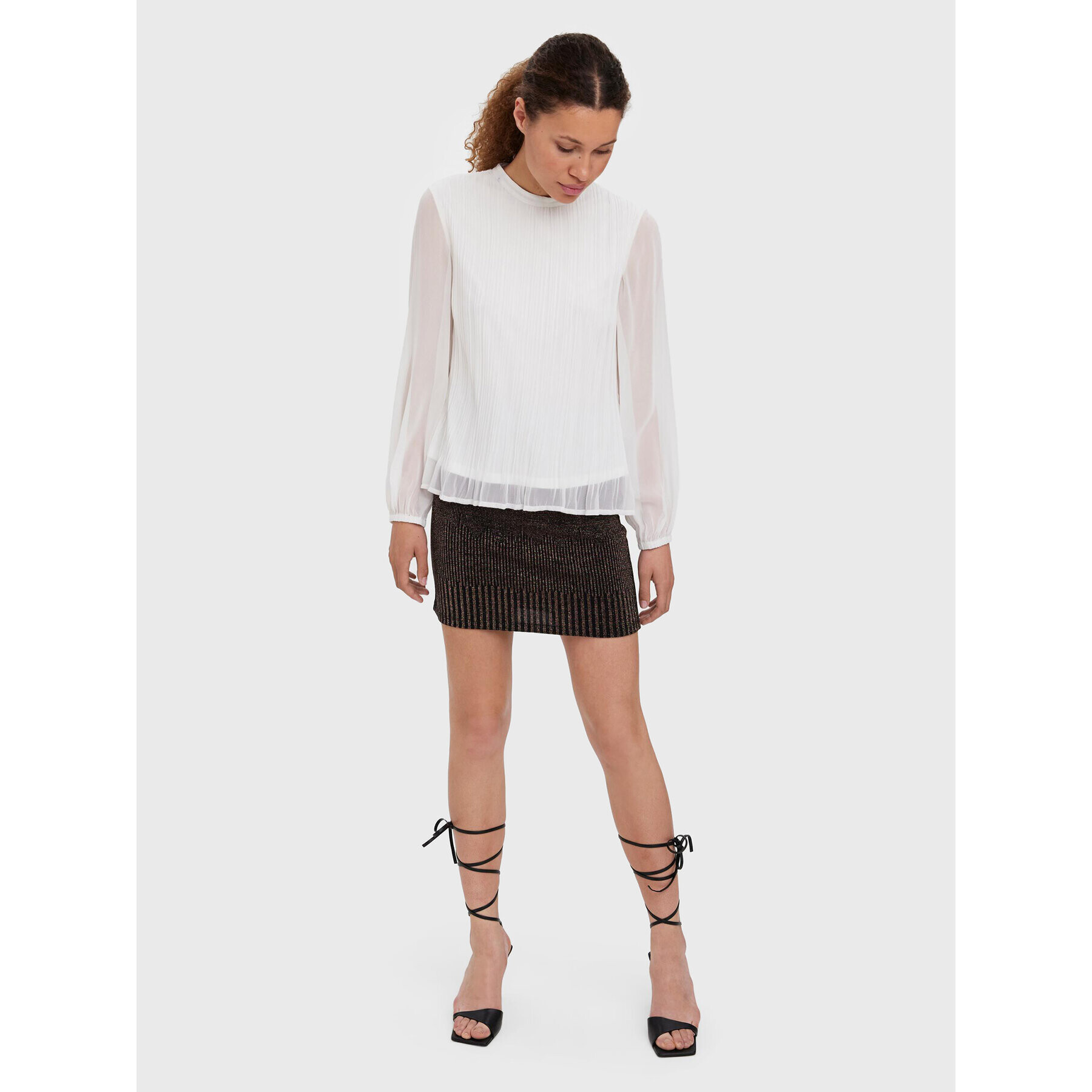 Vero Moda Блуза Klasi 10276363 Екрю Regular Fit - Pepit.bg