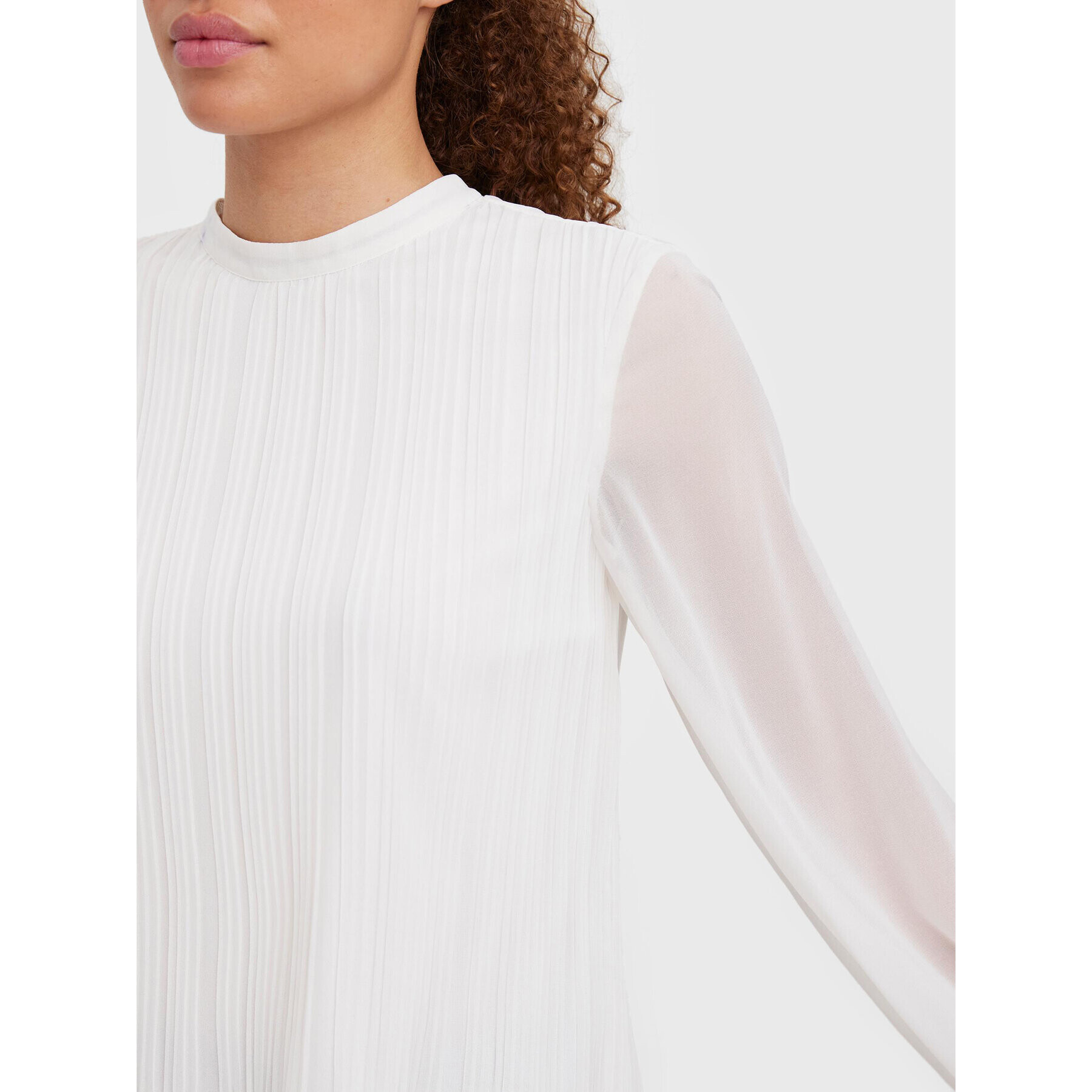 Vero Moda Блуза Klasi 10276363 Екрю Regular Fit - Pepit.bg