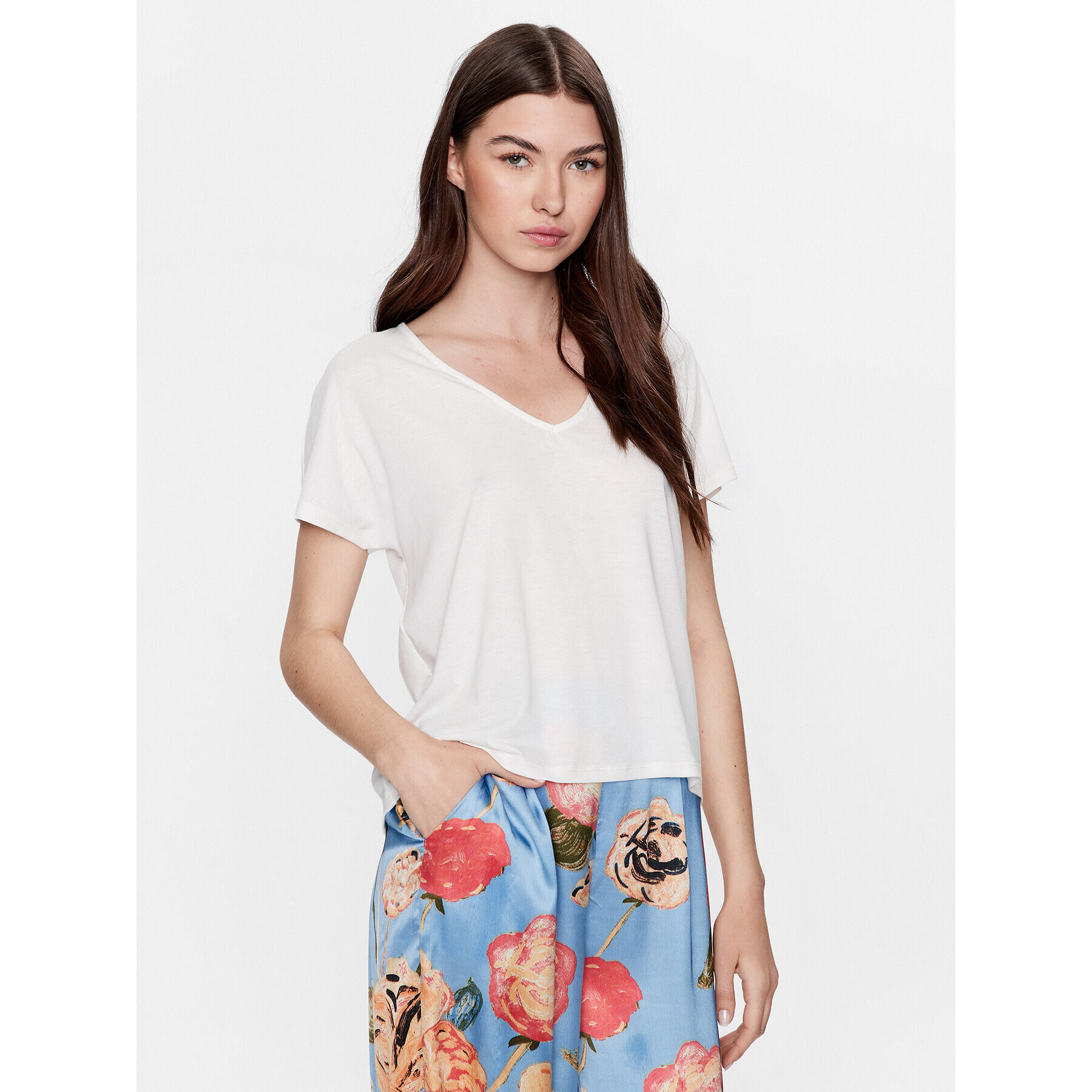 Vero Moda Блуза Marijune 10281911 Бял Regular Fit - Pepit.bg