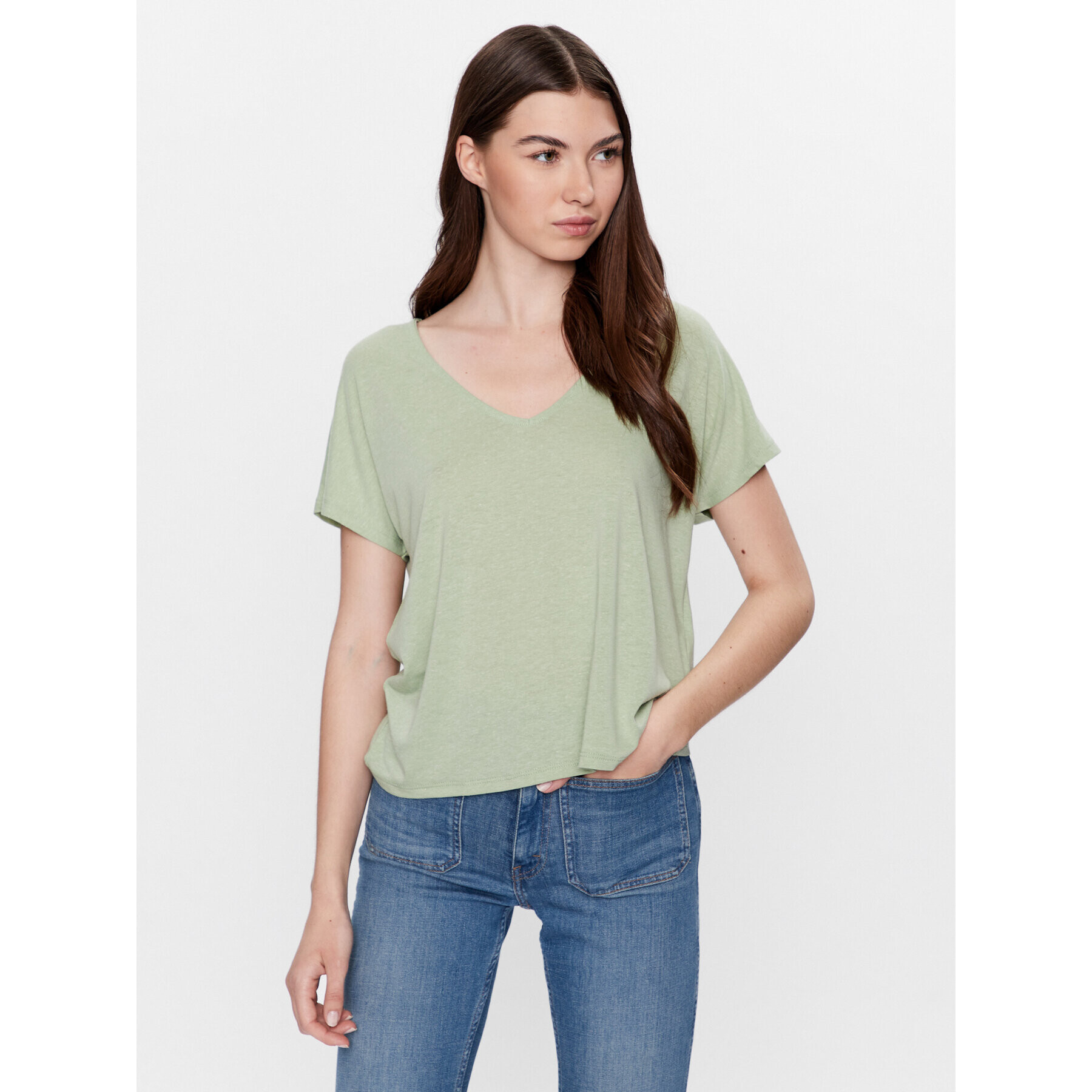 Vero Moda Блуза Marijune 10281911 Зелен Regular Fit - Pepit.bg