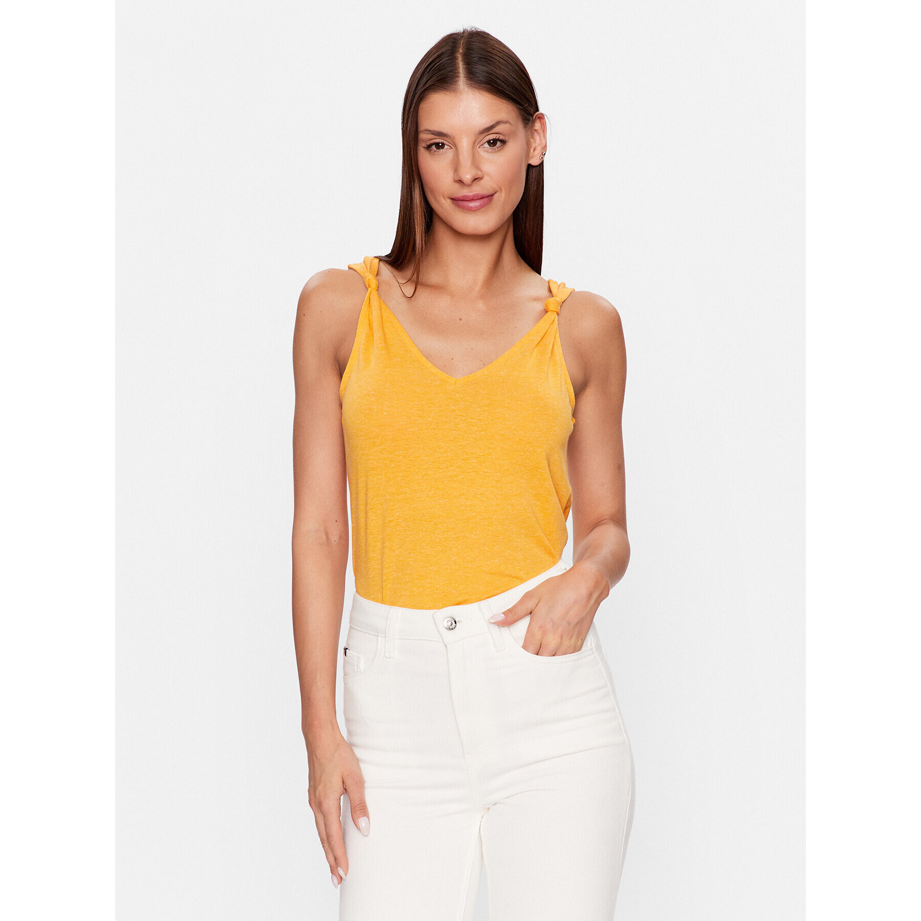 Vero Moda Блуза Marijune 10281931 Оранжев Regular Fit - Pepit.bg