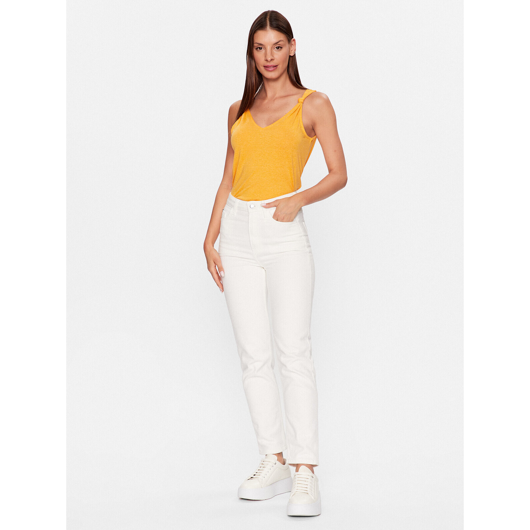 Vero Moda Блуза Marijune 10281931 Оранжев Regular Fit - Pepit.bg