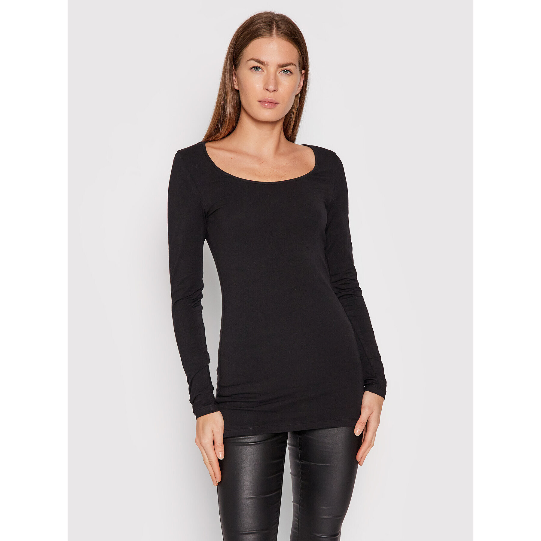 Vero Moda Блуза Maxi 10152908 Черен Slim Fit - Pepit.bg