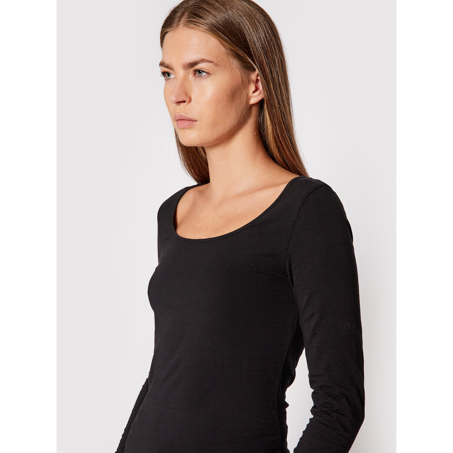 Vero Moda Блуза Maxi 10152908 Черен Slim Fit - Pepit.bg
