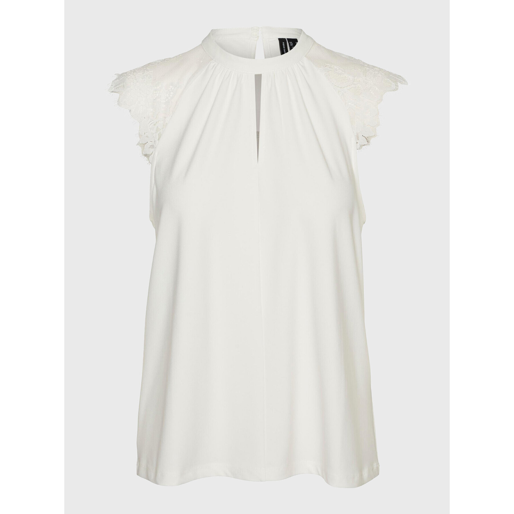 Vero Moda Блуза Milla 10226072 Бял Regular Fit - Pepit.bg
