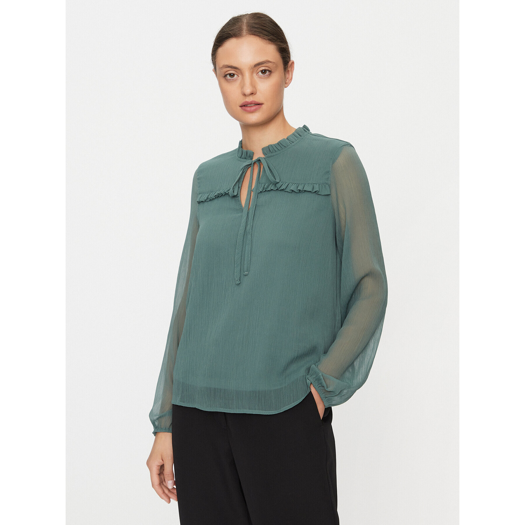 Vero Moda Блуза Milla 10295551 Зелен Regular Fit - Pepit.bg