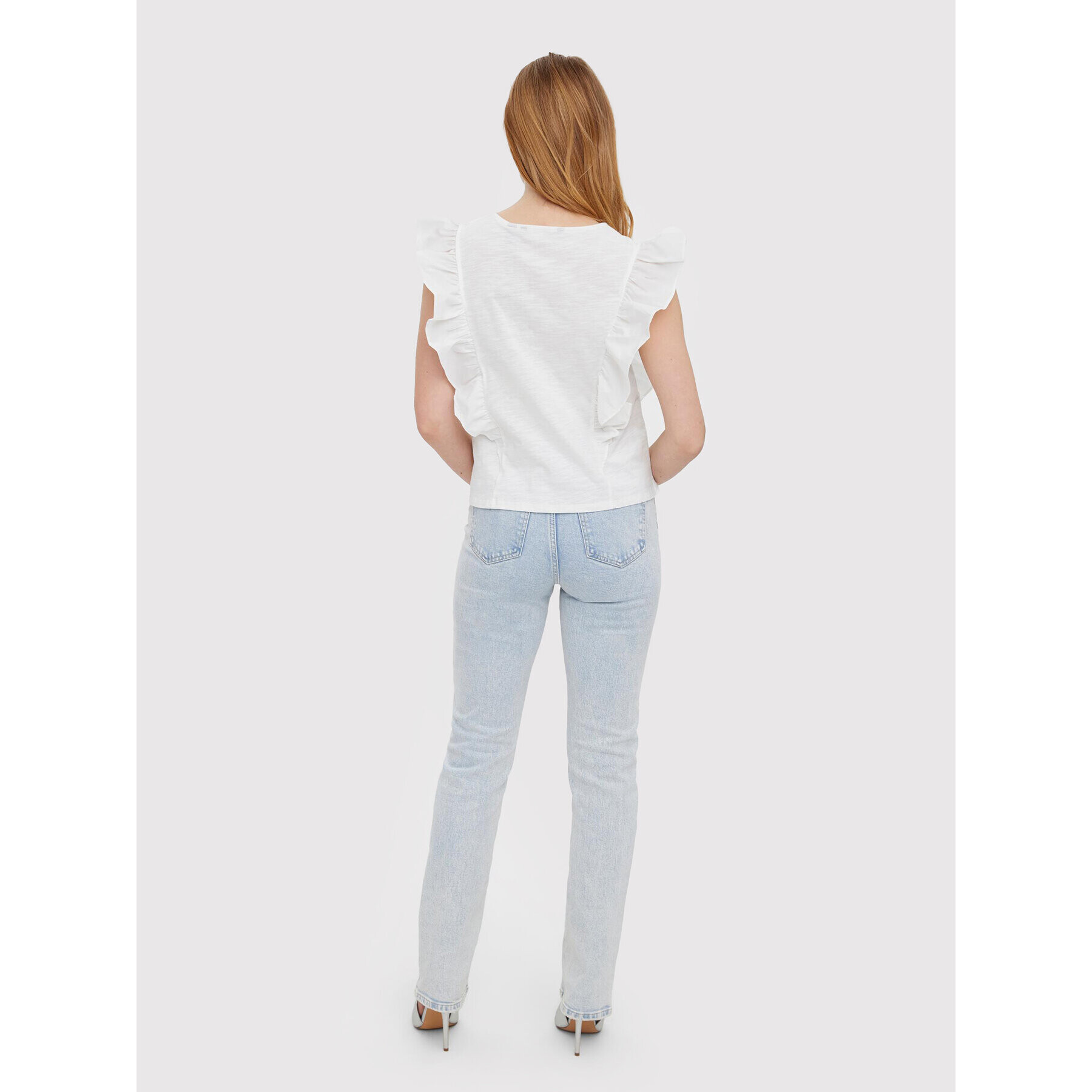 Vero Moda Блуза Ovina 10265116 Бял Regular Fit - Pepit.bg