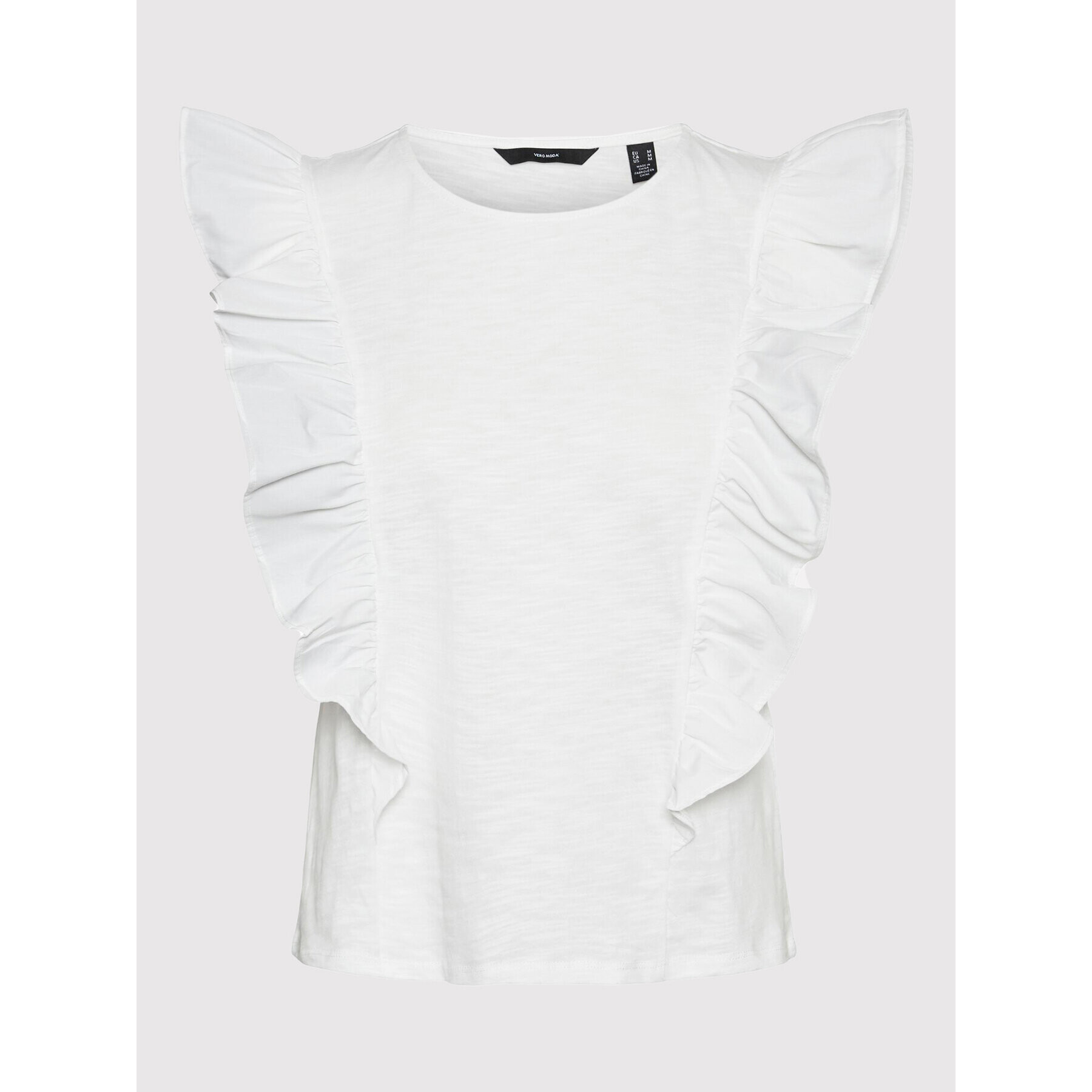 Vero Moda Блуза Ovina 10265116 Бял Regular Fit - Pepit.bg
