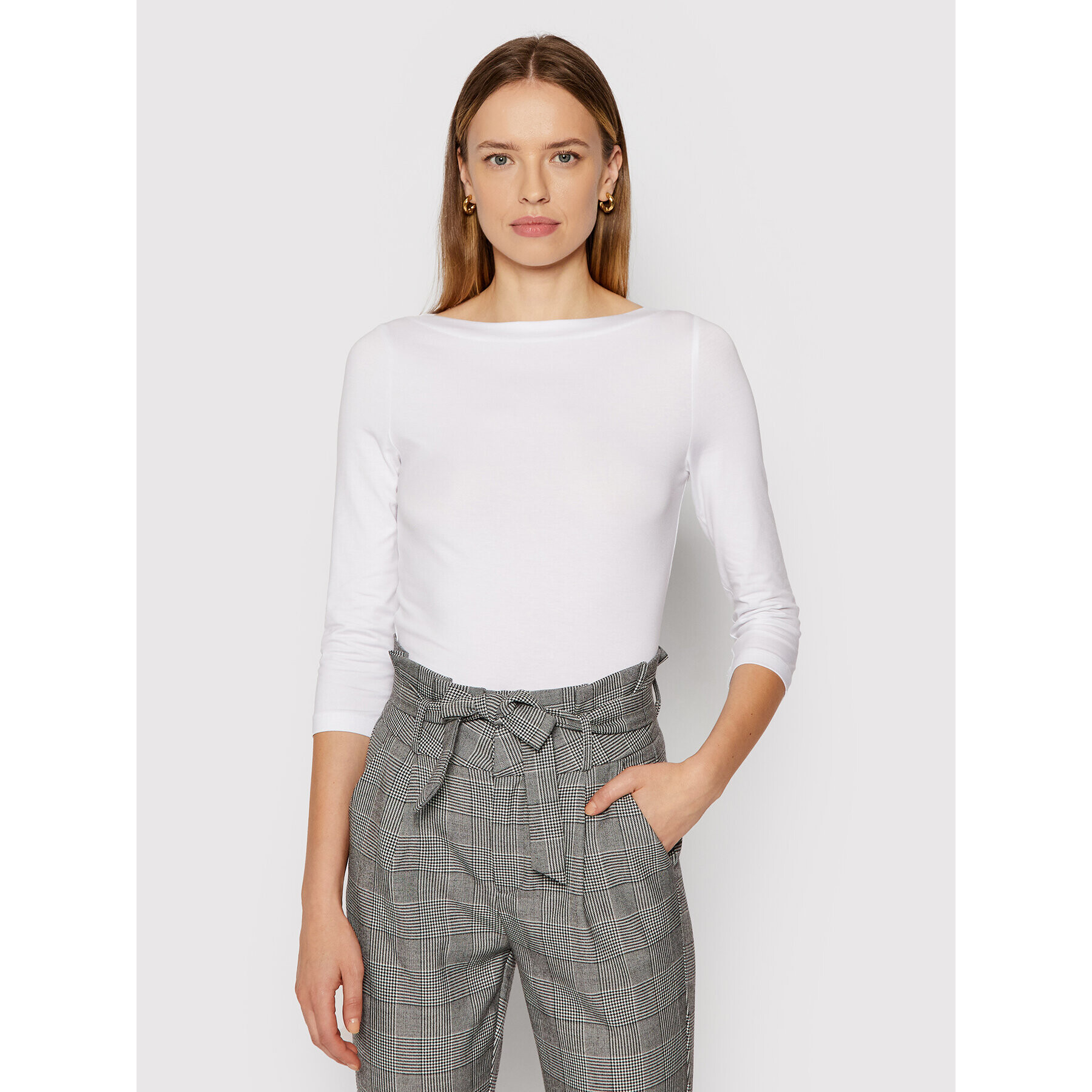 Vero Moda Блуза Panda 10233471 Бял Regular Fit - Pepit.bg