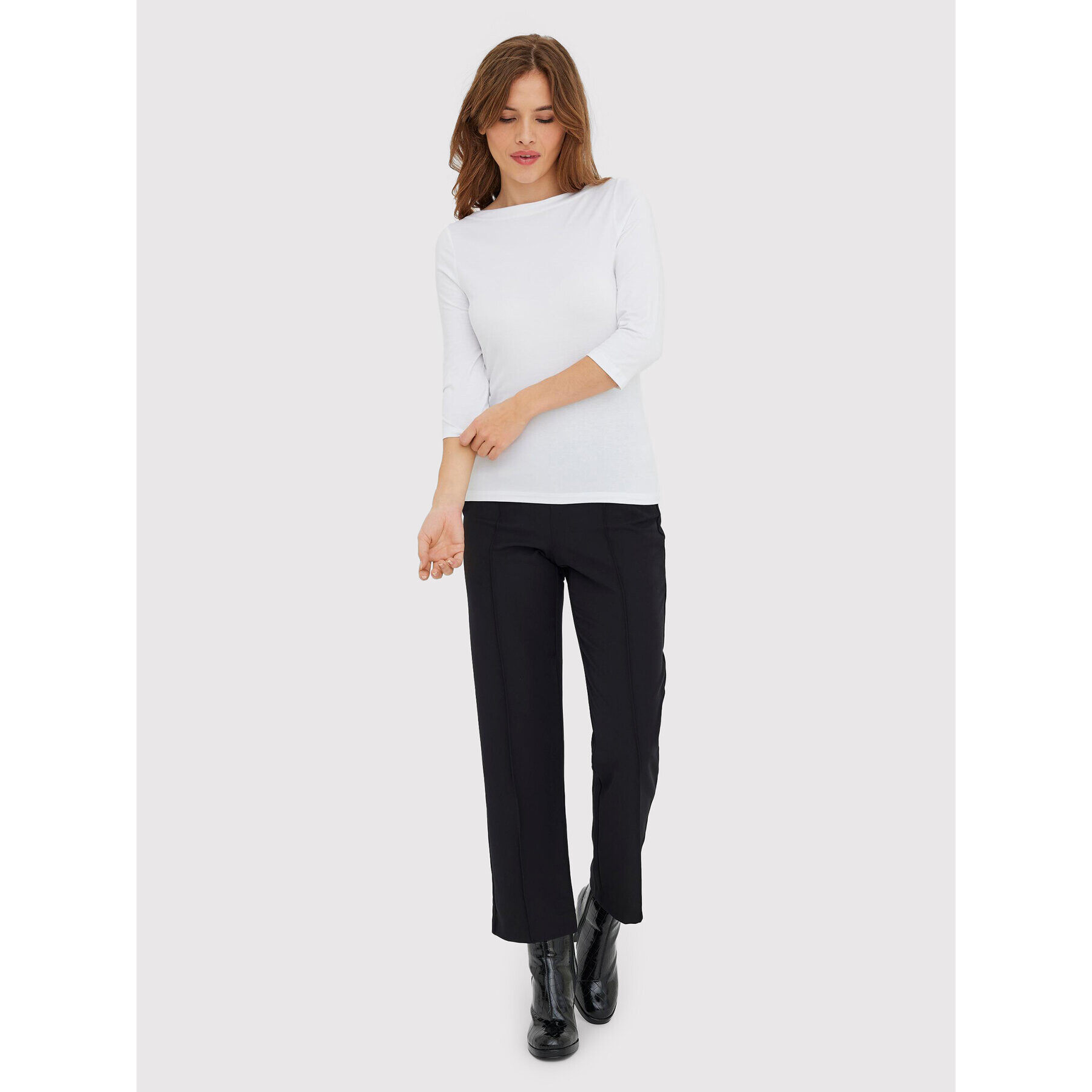 Vero Moda Блуза Panda 10274133 Бял Regular Fit - Pepit.bg