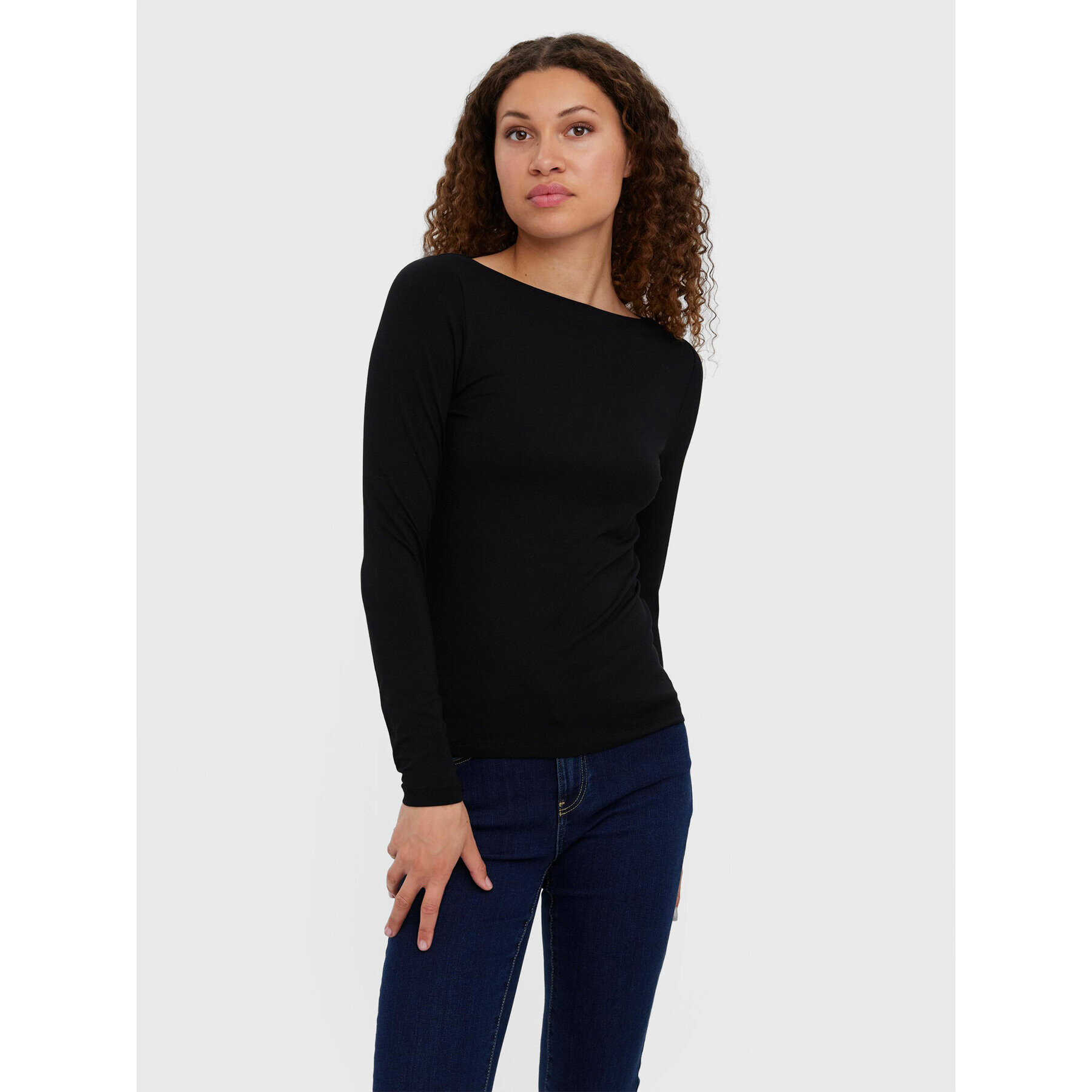 Vero Moda Блуза Panda 10274134 Черен Slim Fit - Pepit.bg