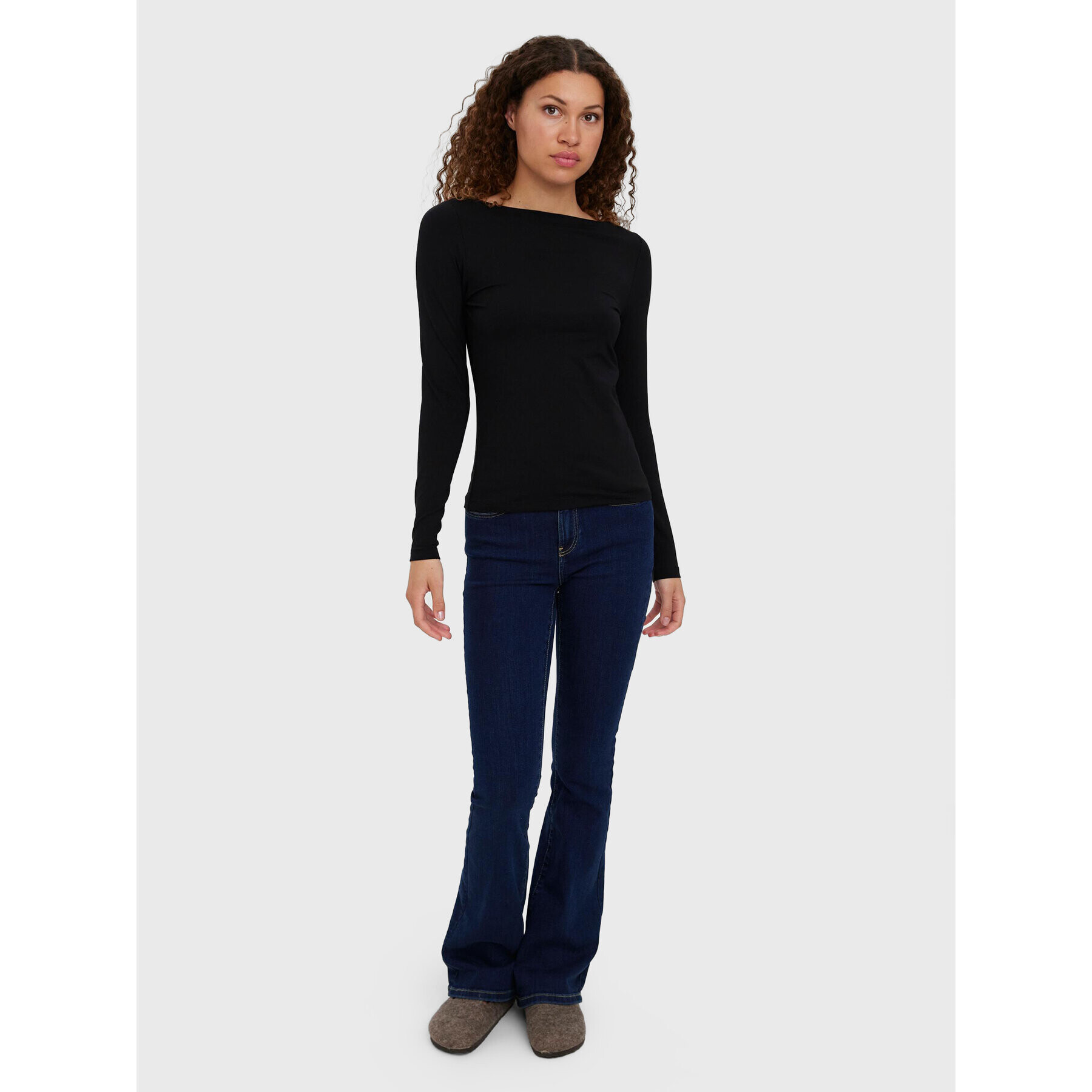 Vero Moda Блуза Panda 10274134 Черен Slim Fit - Pepit.bg