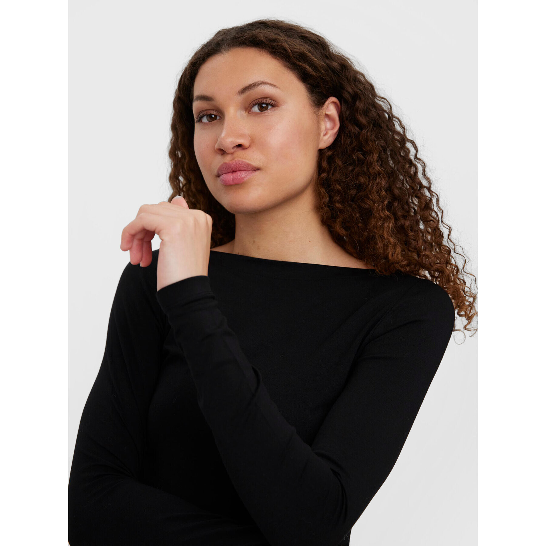 Vero Moda Блуза Panda 10274134 Черен Slim Fit - Pepit.bg